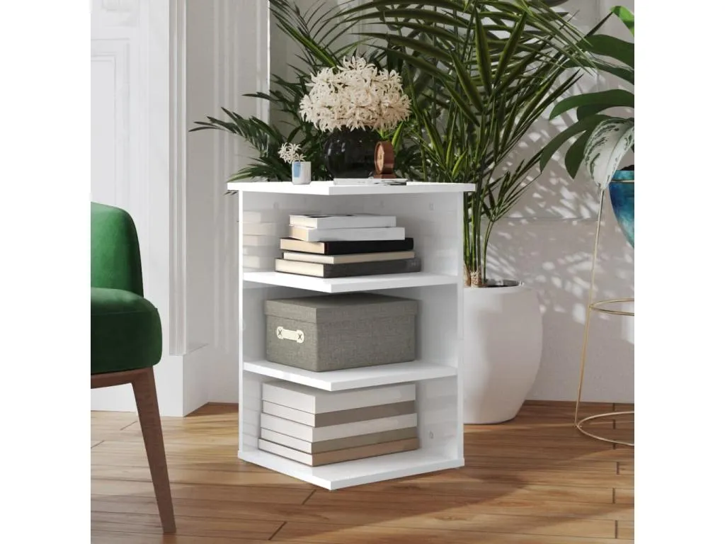 Armario auxiliar Decoencanto contrachapada blanco brillo 35x35x55 cm