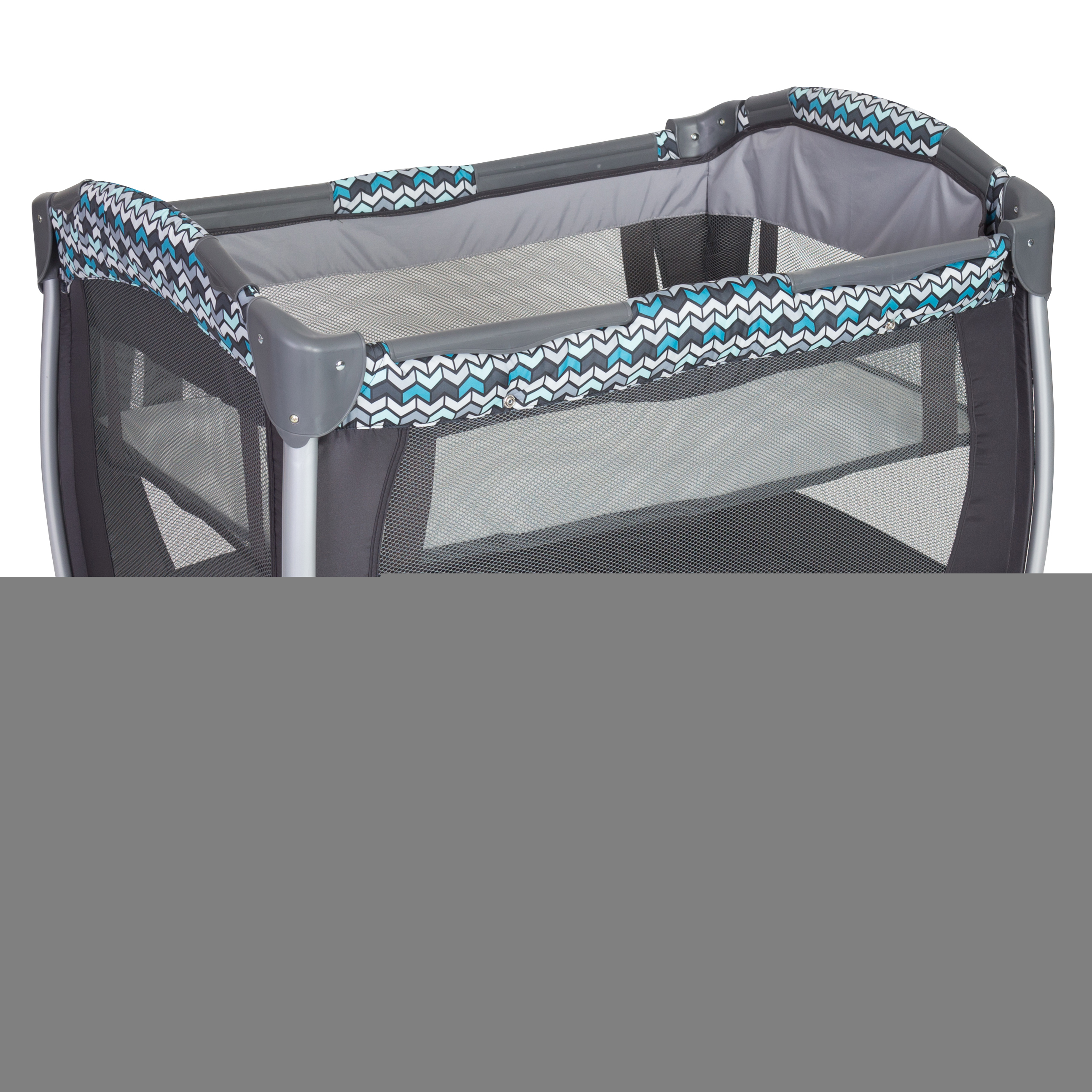 Baby Trend Resort Elite Nursery Center Playard with Bassinet and Travel Bag. Laguna Blue - Image 2