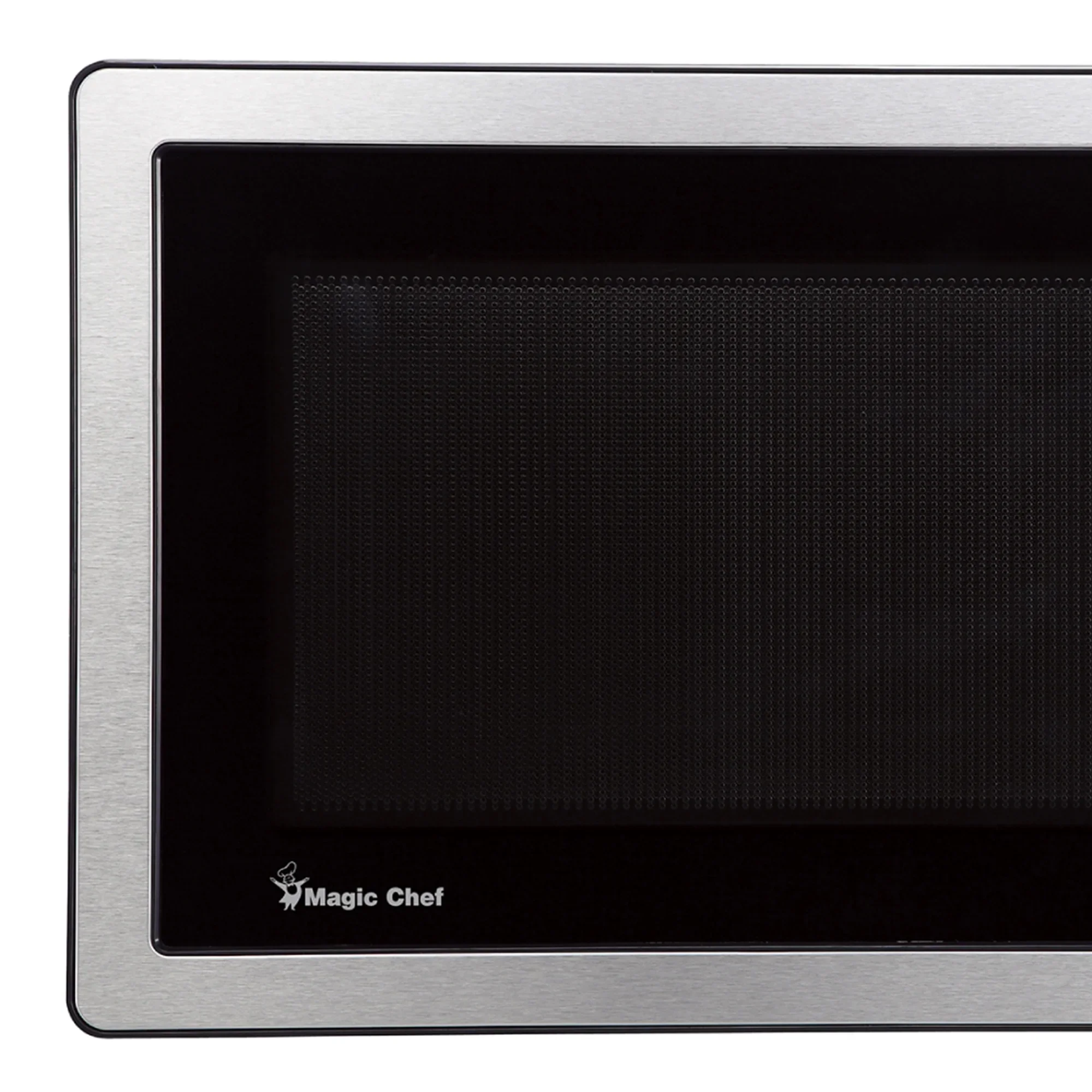 Magic Chef 1.6 Cu. ft. 1100W Countertop Microwave Oven with Push-Button Door in Black, New