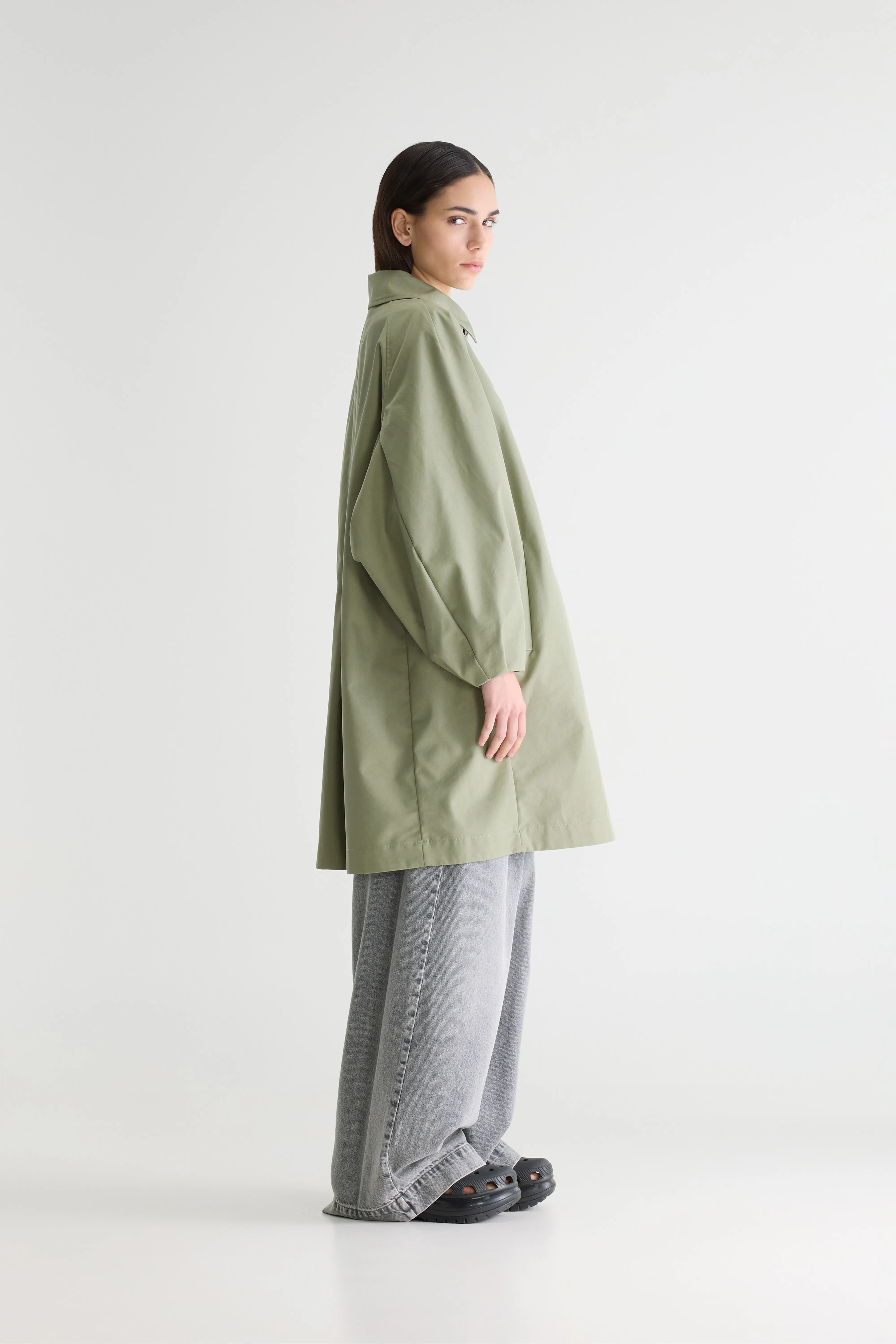 Bellerose Julie trench coat (261 / W / SAUGE)