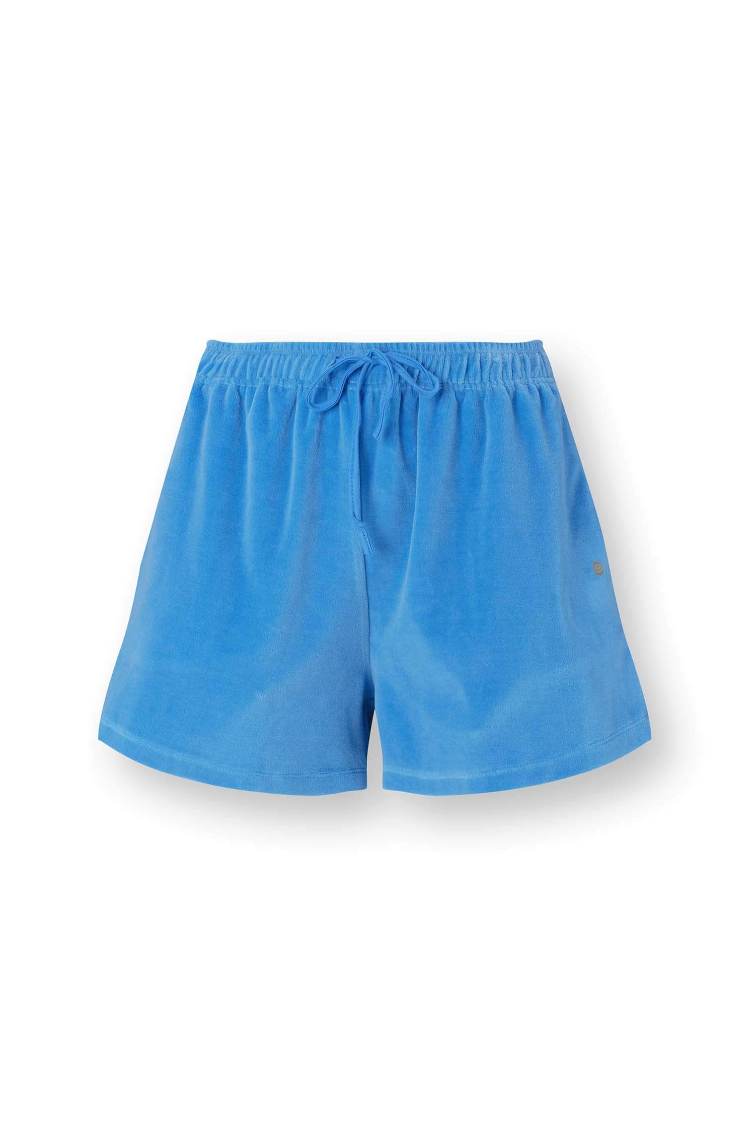 Bisou Short Trousers Velvet Blue