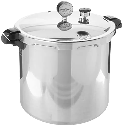 Presto 01784 23 Quart Induction Compatible Pressure Canner, Silver, Aluminum: Home & Kitchen