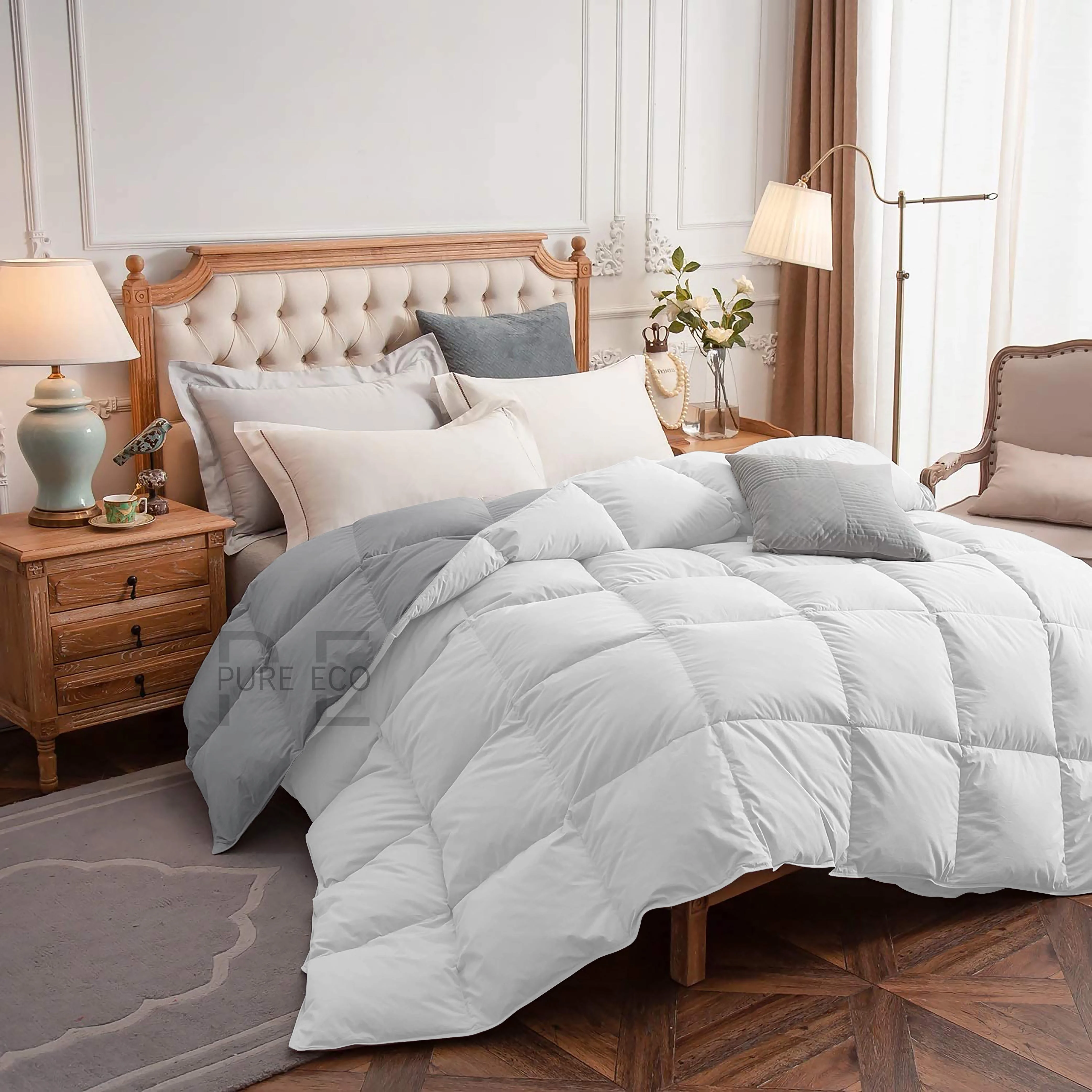 Ayanshi Hotel Bedding Comforter Twin Size, Duvet Insert, Quilted Comforter with Corner Tabs, All Season Lightweight Quilt, Down Alternative Hotel Comforter Twin Size 68X90 Baby Pink - Image 33