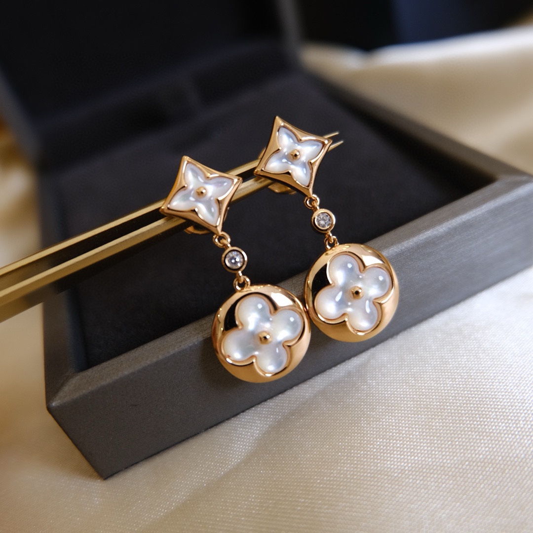 Louis Vuitton Color Blossom Long Earrings - Original Replica Club