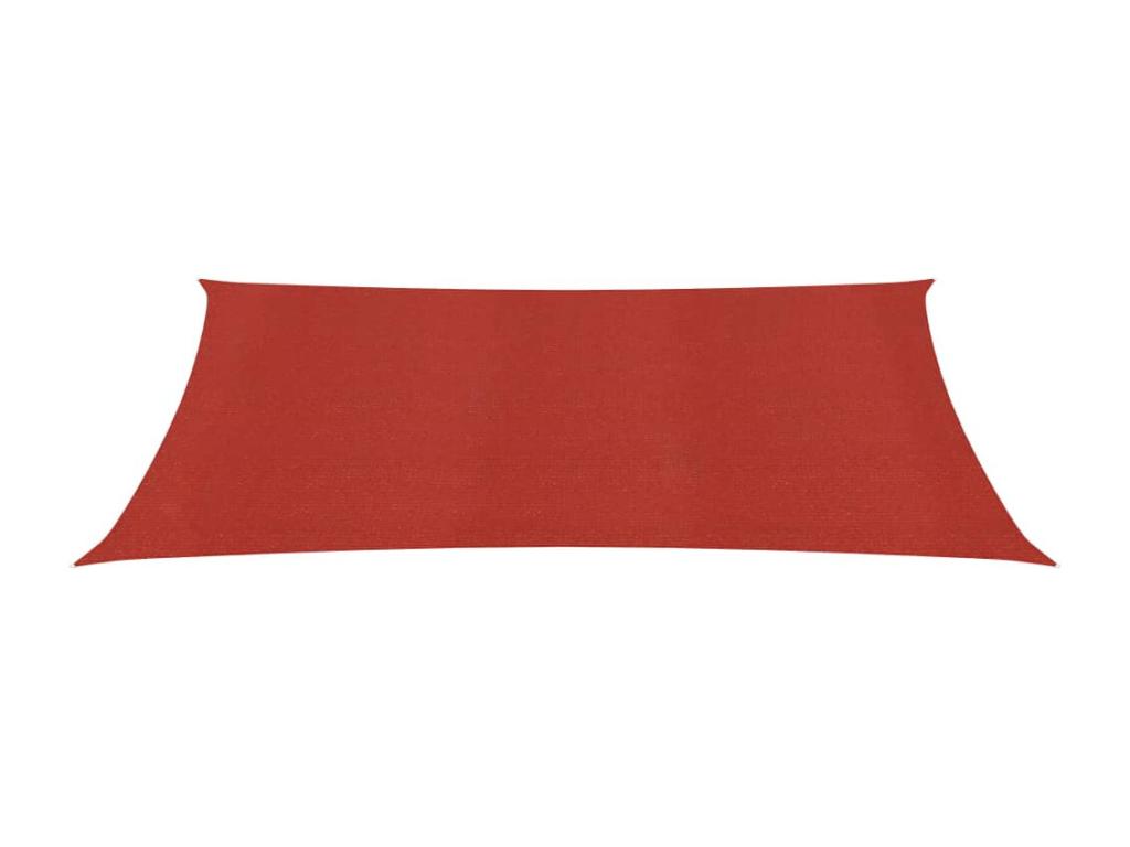 Vela de sombra 160 g/m² Rojo 3x4,5 m HDPE