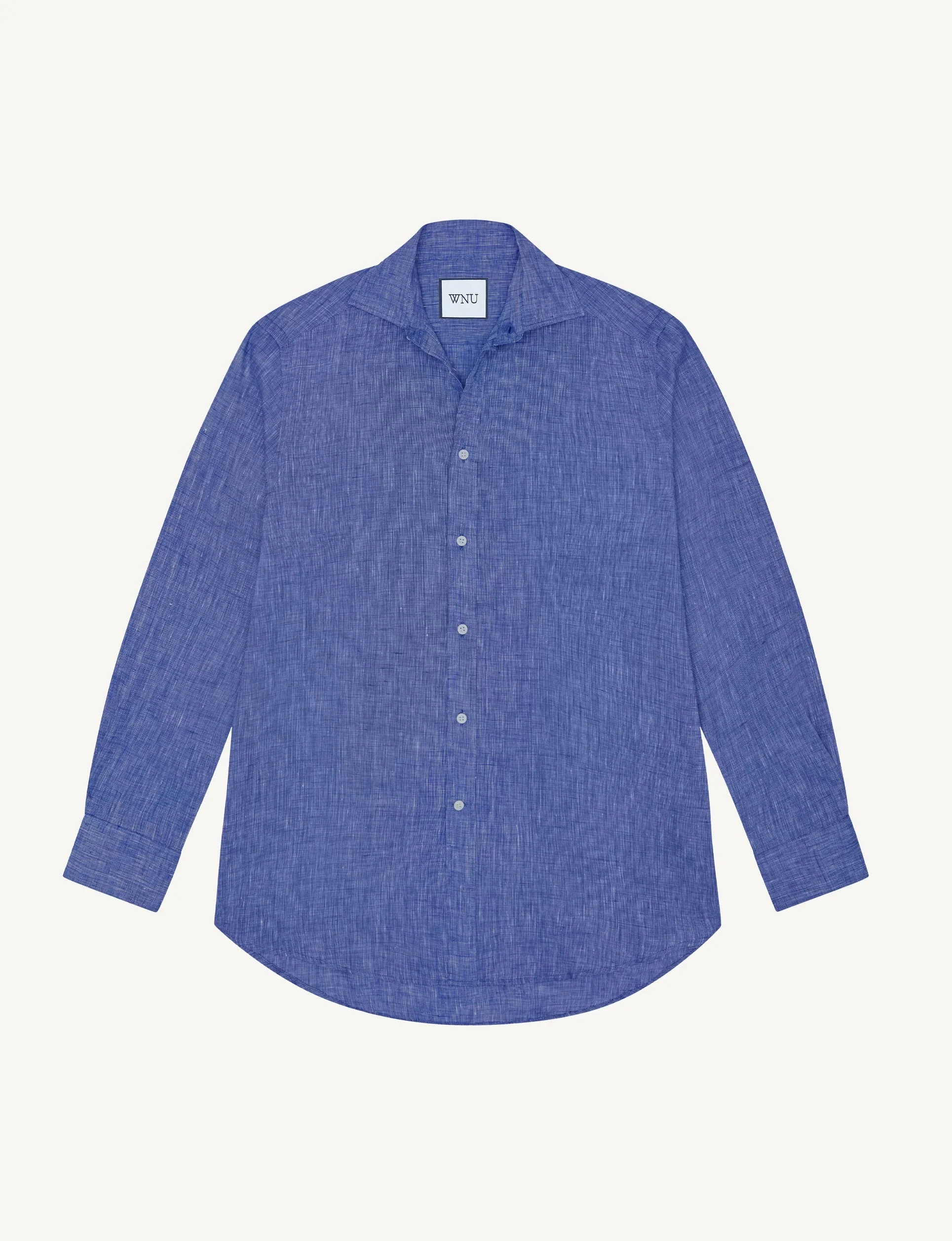 The Set: Linen Lapis Blue Shirt & Boxer