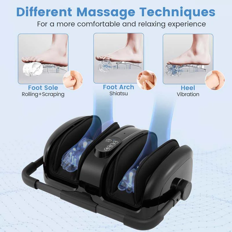 Eletriclife Foot and Calf Massager with Heat for Blood Circulation Pain Relief