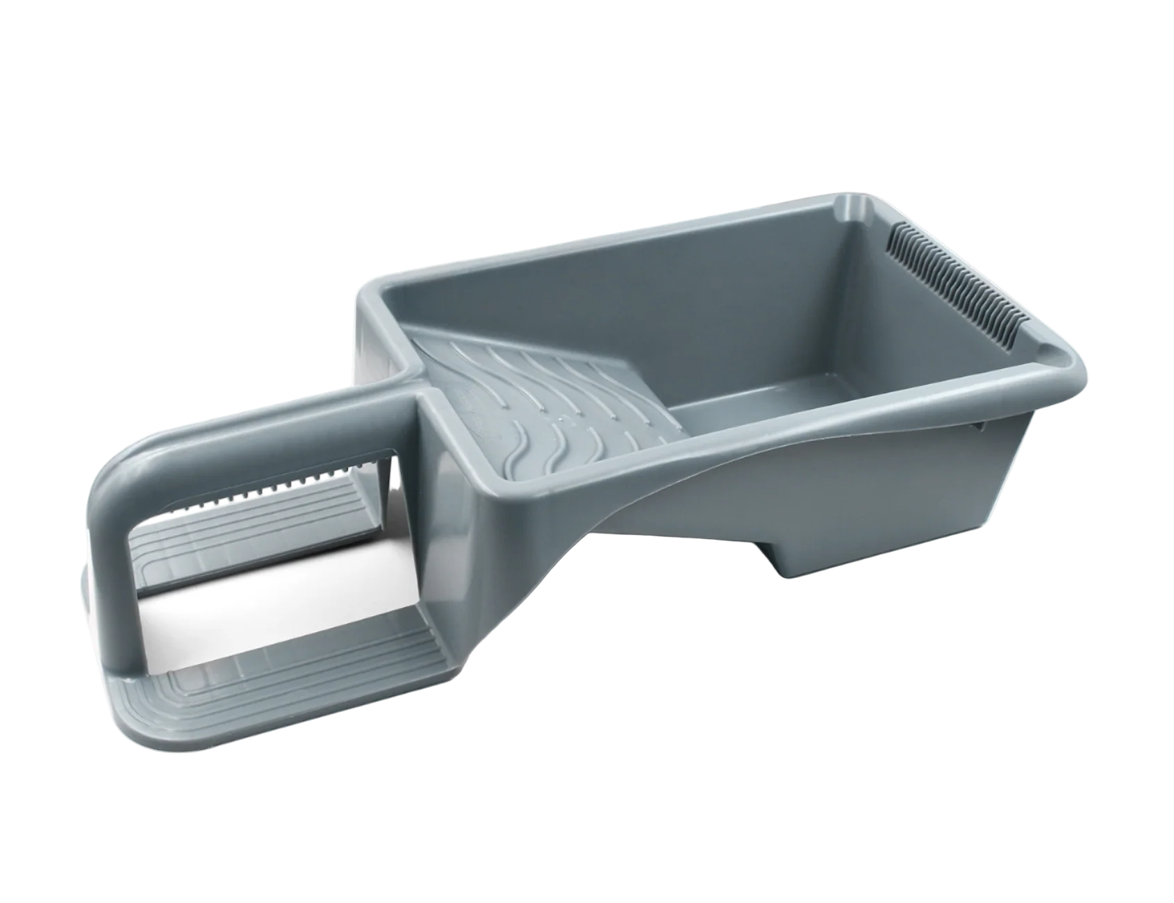 4″ Paint Scoop – 1.25 Qt Floor Paint Tray with Stabilizing Handle & Loading Grids - KTF Painting Interior Exterior