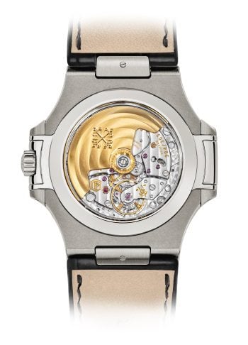 Replica Patek Philippe Nautilus Black Strap Stainless Steel Watch 5726A-001