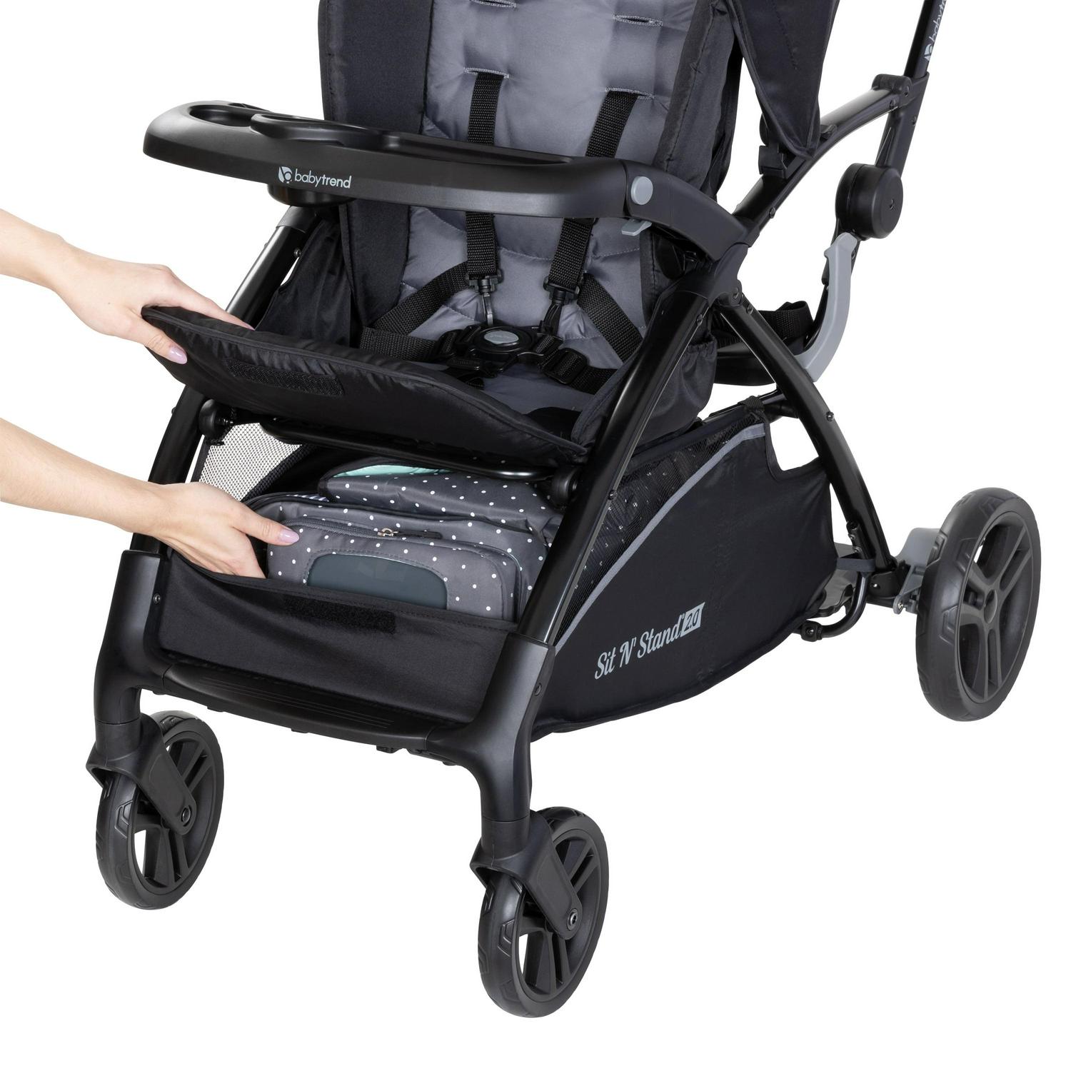 Baby Trend Sit N- Stand 2.0 Stroller. Simply Grey - Image 4