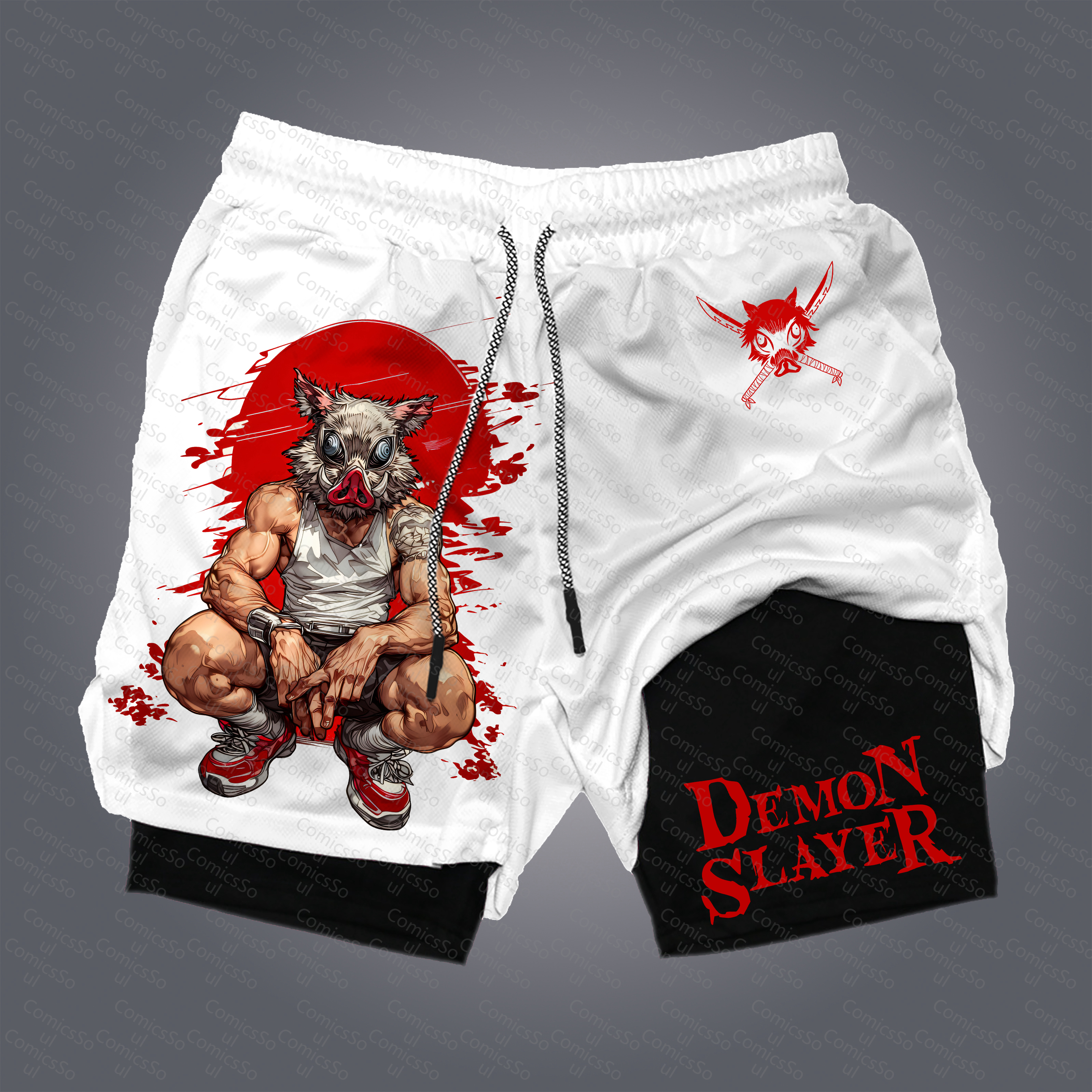 Unisex  “Comicssoul” Casual Anime Streetwear Shorts