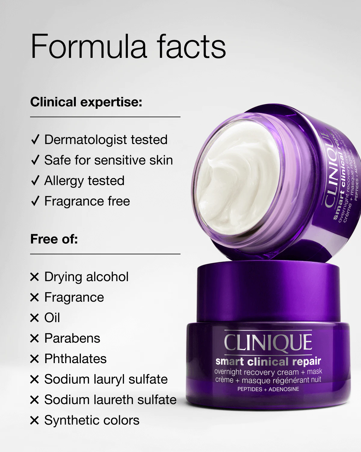 Clinique Smart Clinical Repair™ Overnight Recovery Cream + Mask