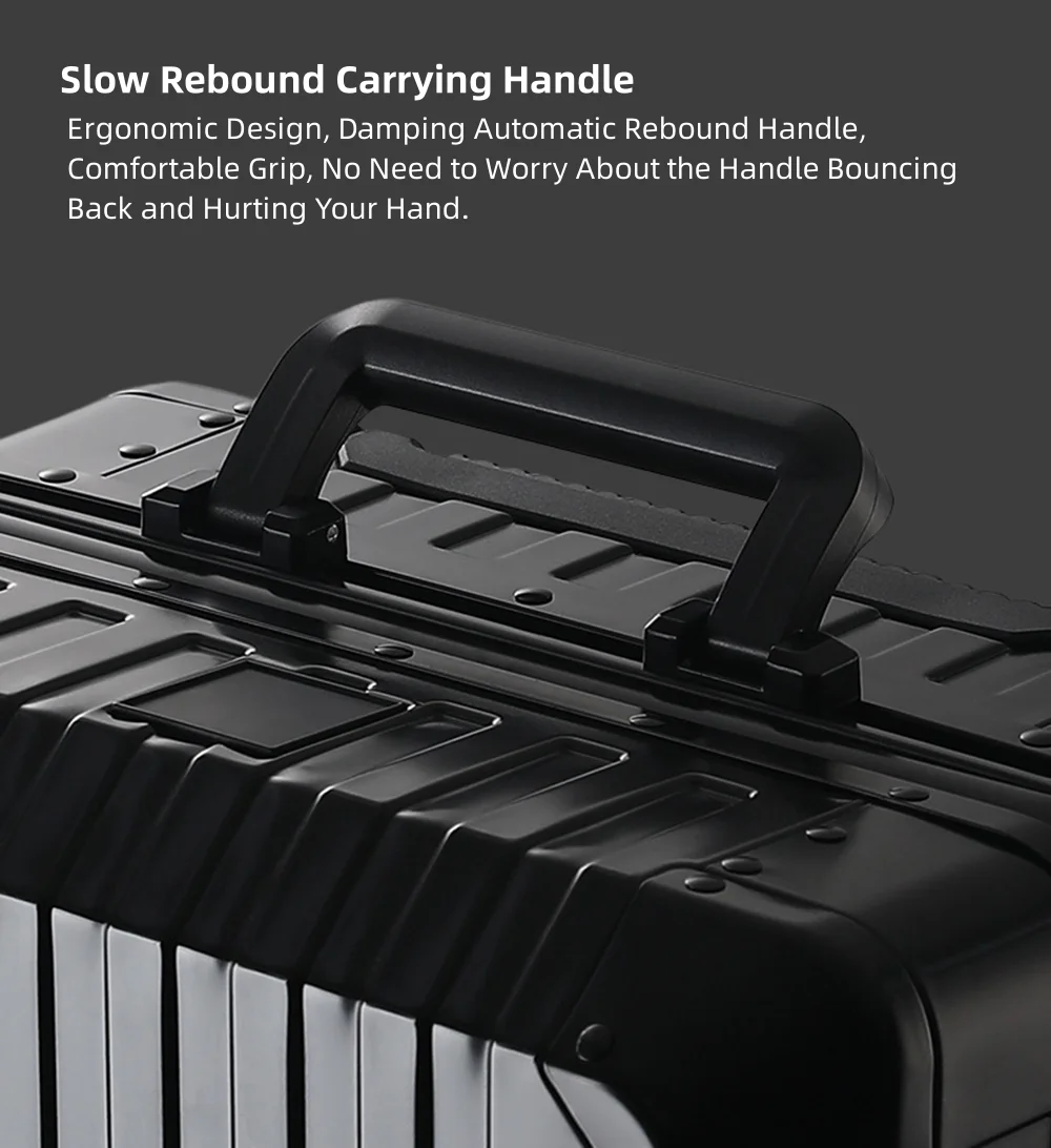 All Aluminum Magnesium Hardshell Carry On Luggage with Lock, Airline Approved Hardside Carry on Suitcase with Spinner Wheels, Checked Metal Rolling Luggage Case for Travel, Business - Image 17