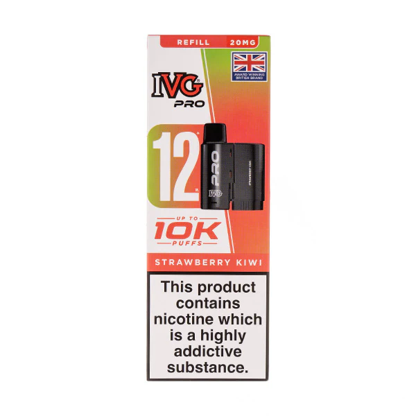 Strawberry Kiwi Pro 12 Prefilled Pod + Refill by IVG
