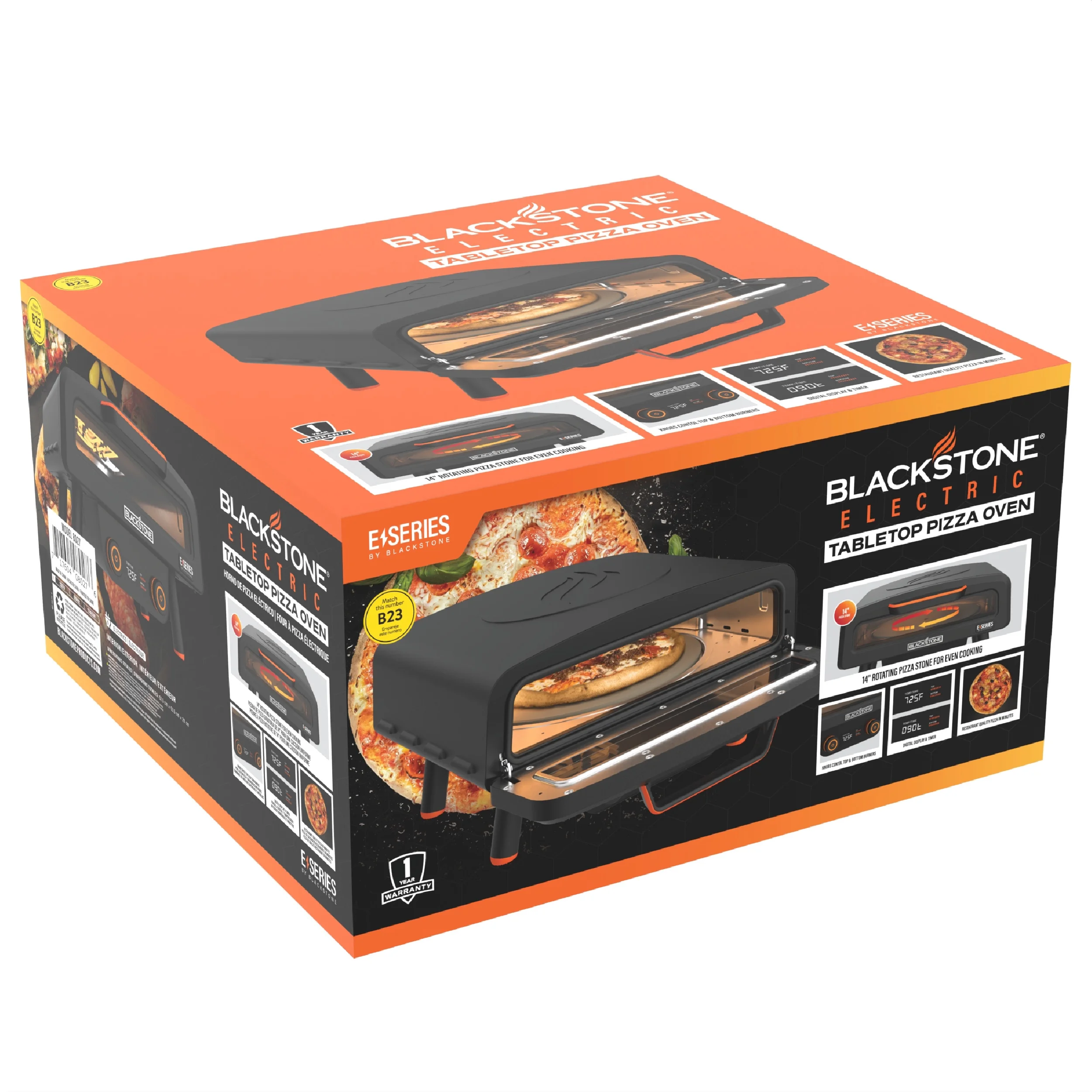 Blackstone 14" Electric Tabletop Pizza Oven with Rotating Pizza Stone - Image 3
