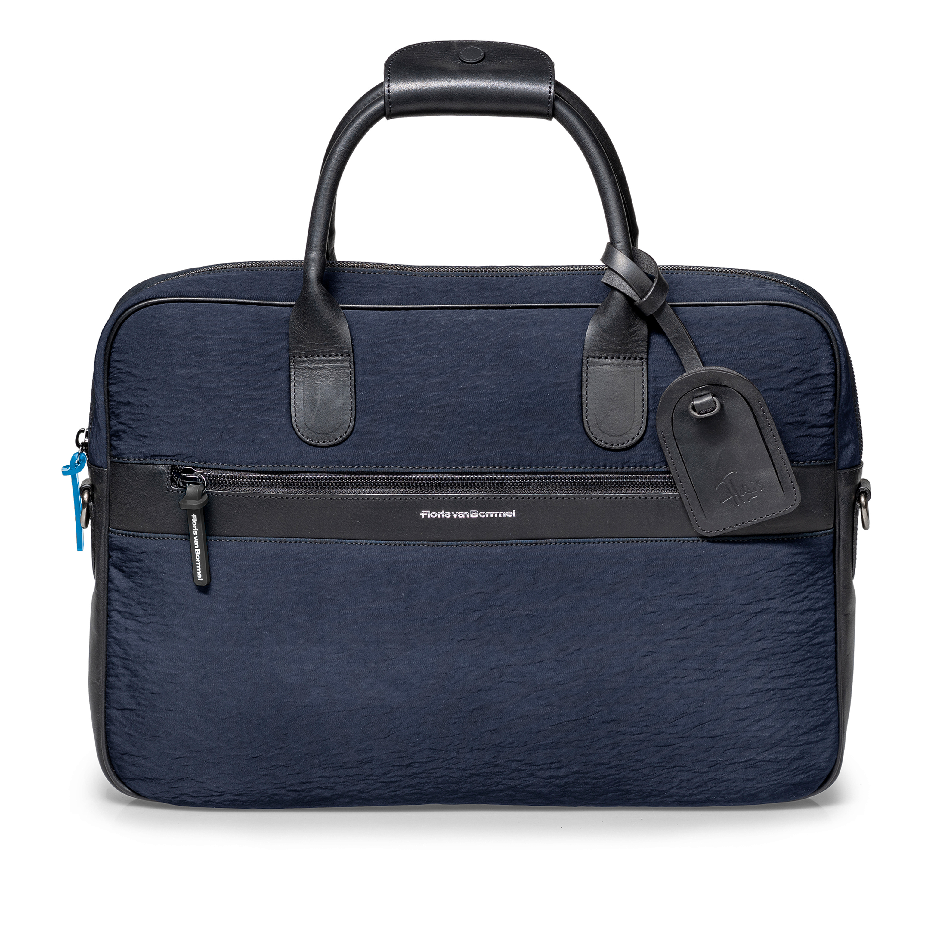 Office sleeve textile blue