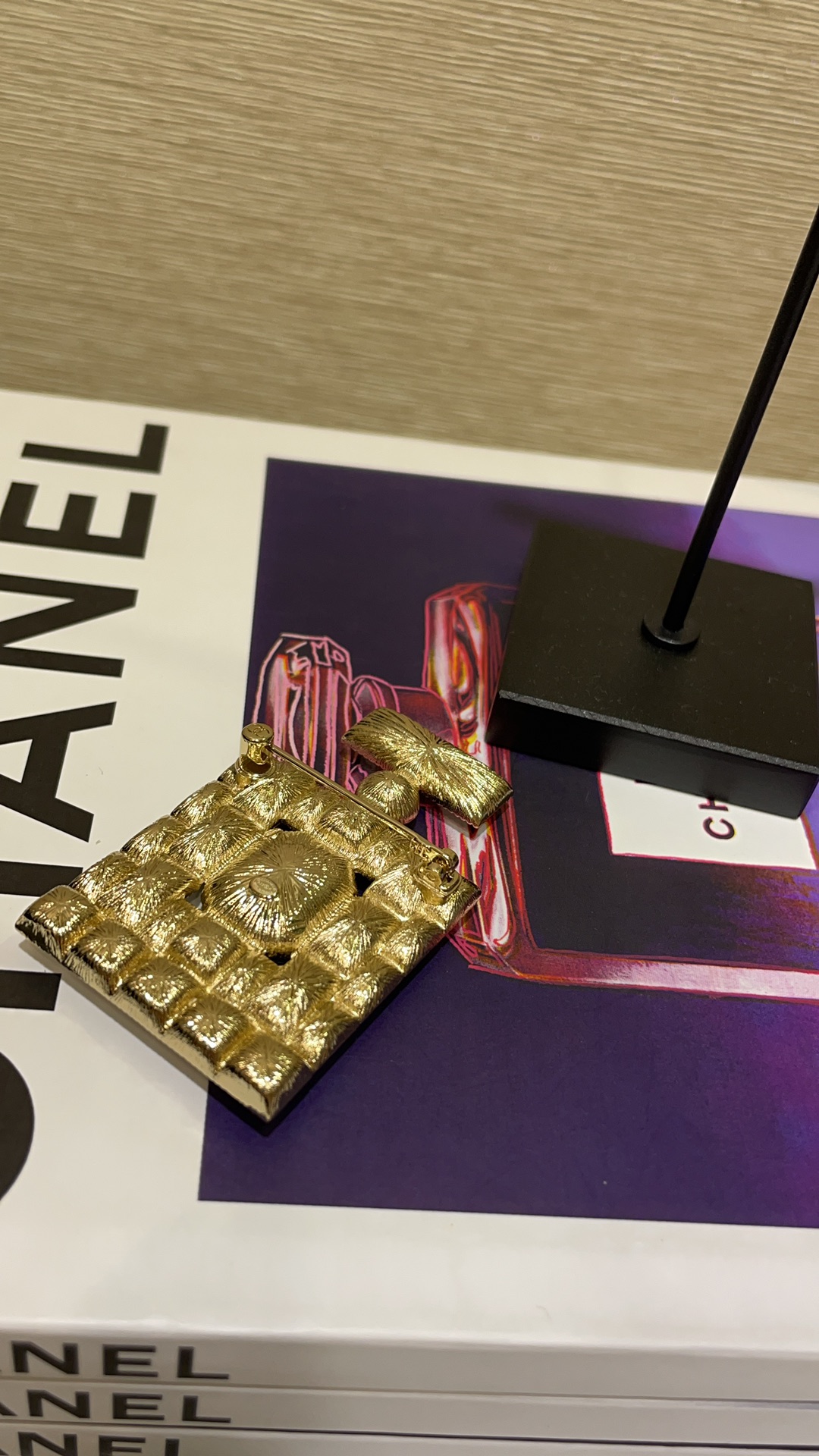 Chanel Rhinestone Perfume Bottle Brooch - Original Replica Club