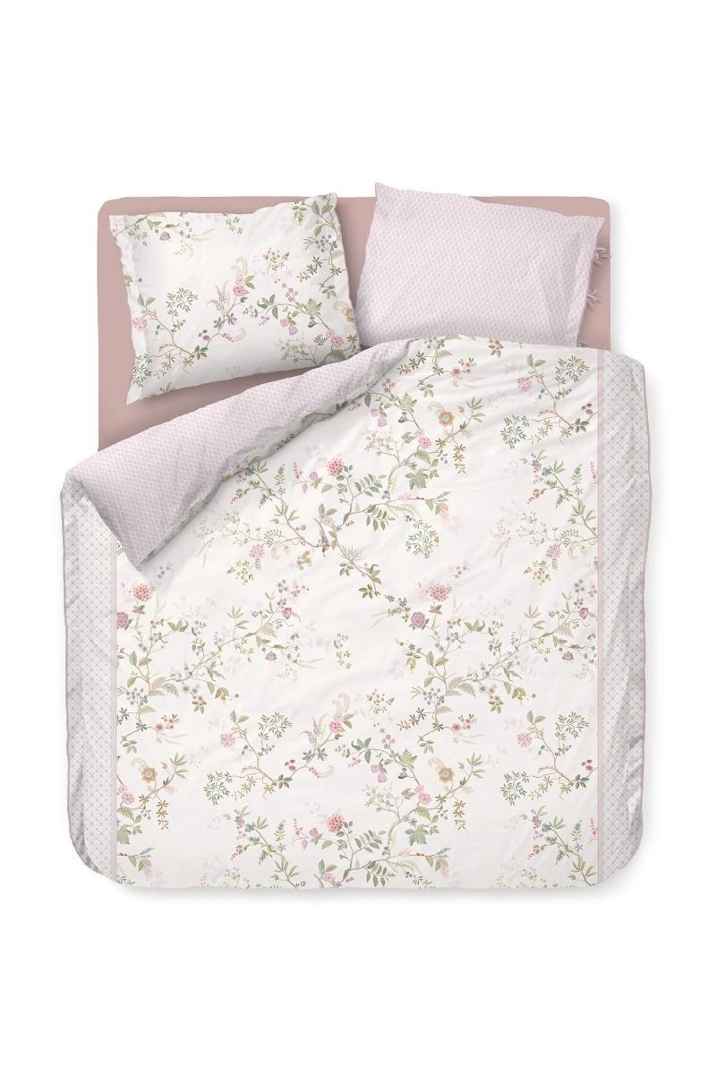 Duvet Cover Set Bustani White