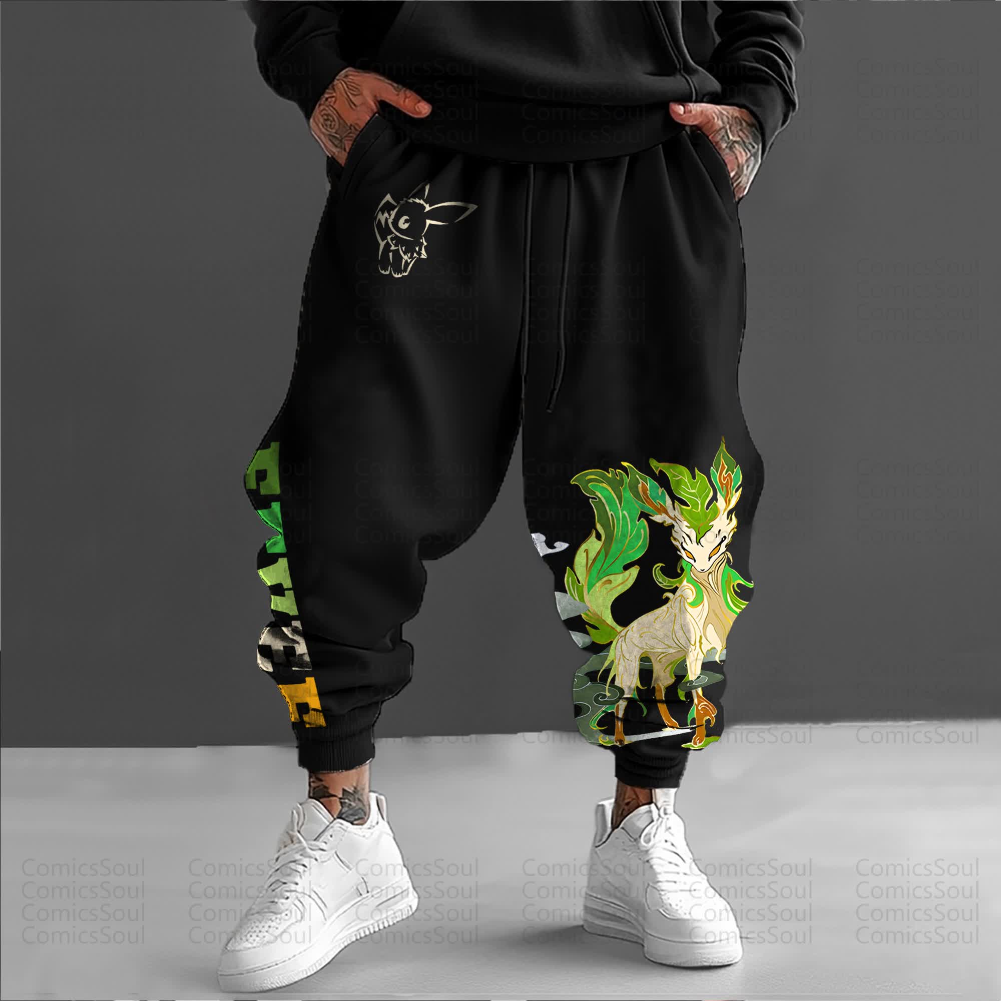 Unisex Anime Inspired Vintage Pants丨Comicssoul