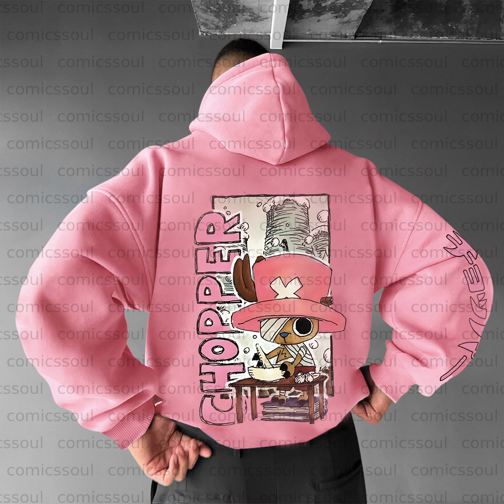 Unisex Anime Graphic Streetwear Vintage Plush Hoodie