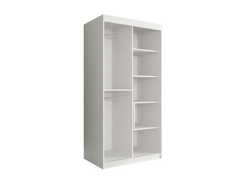 Armario Decocasaes 246 Mármol negro | Negro mate 200x100x62cm Número de estantes - 5.00 55299dpcb