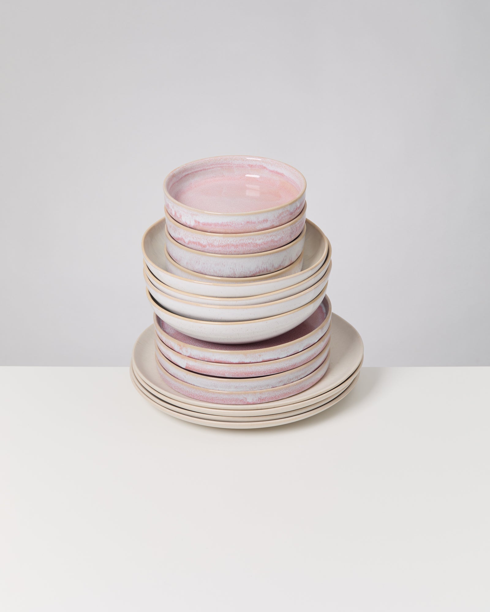 Geschirr-Set Pink sands rosé sand 16-teilig