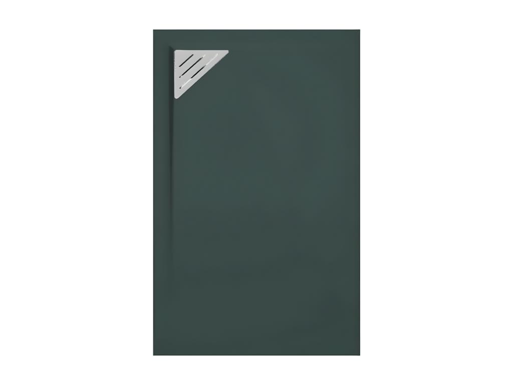 Plato de ducha resina TRINITY ANTRACITA 90x210 cm Rejilla Izquierda