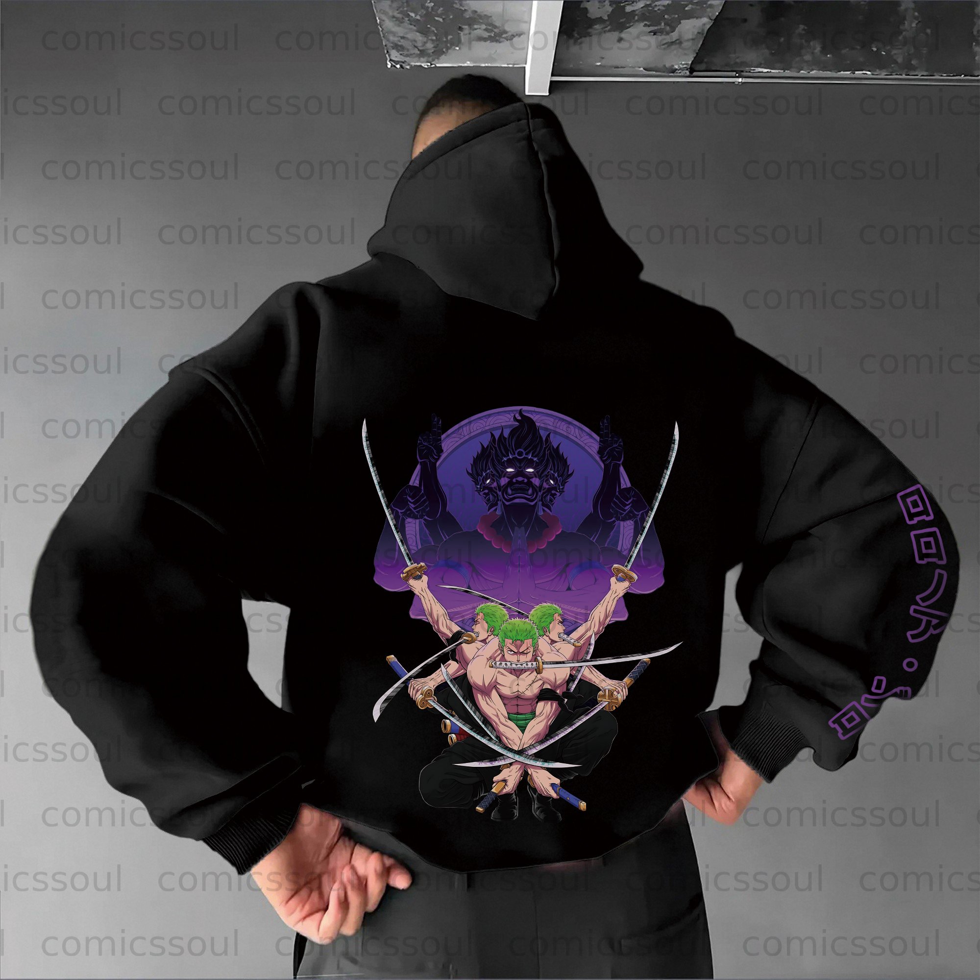Unisex Anime Graphic Streetwear Vintage Plush Hoodie