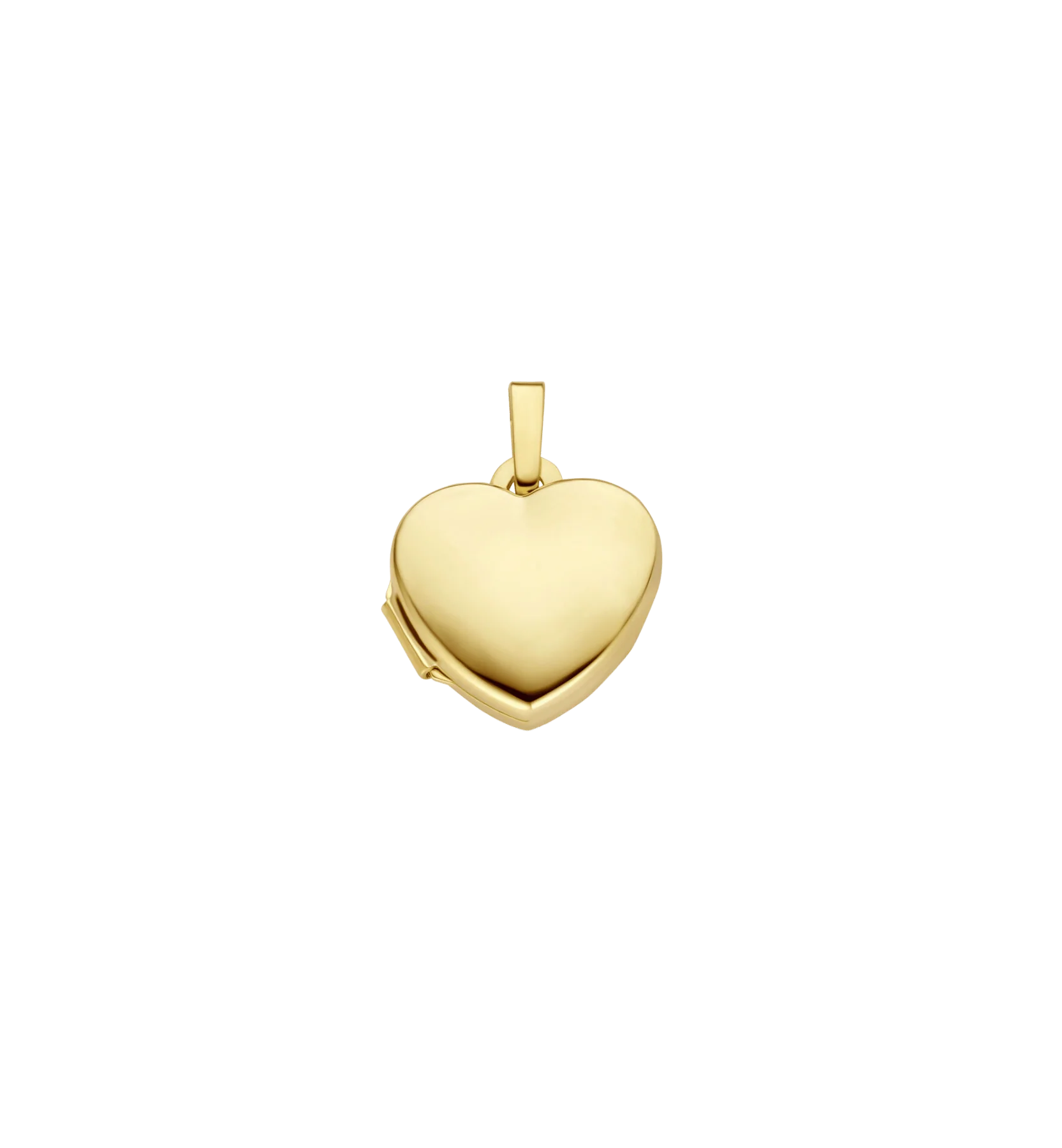 Polished Heart Locket 14K