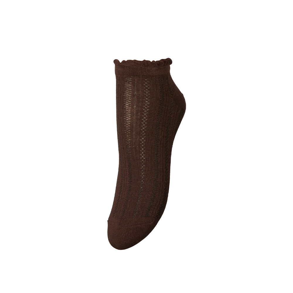 Becksöndergaard - Chaussettes Crochia Cotta - Marron Plum Fudge