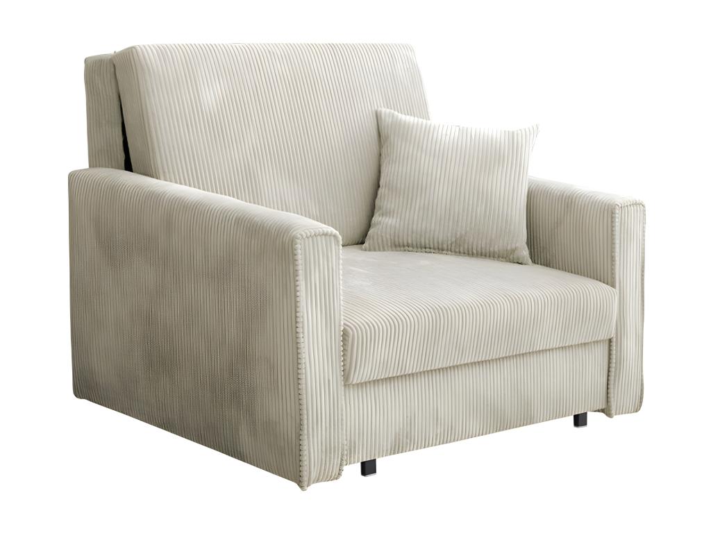 Sillón Confortzx 190 - De color marrón claro - 85x103x98cm - Tapiz - Patas Metal
