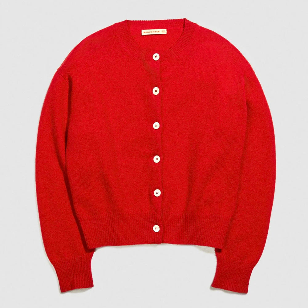& Daughter - Cardigan Ada - Rouge Poppy