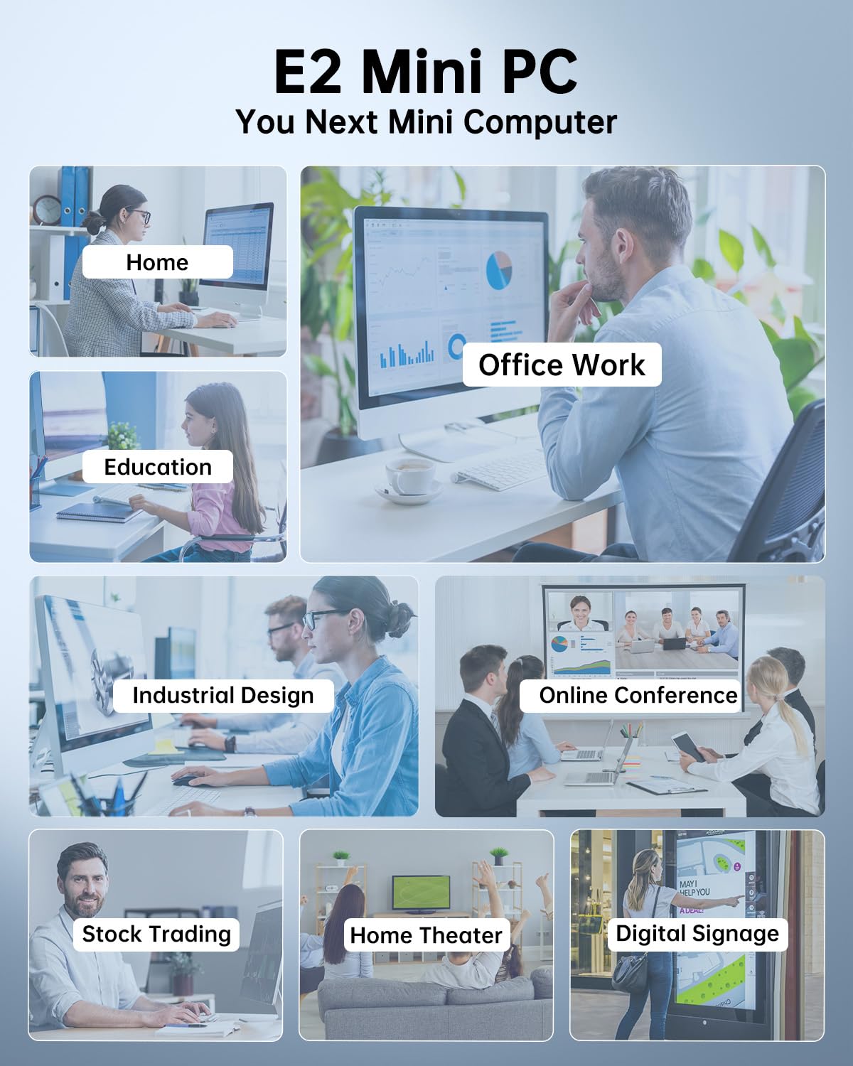 KAMRUI GK3Plus Mini PC, 16GB RAM 512GB M.2 SSD Mini Computers