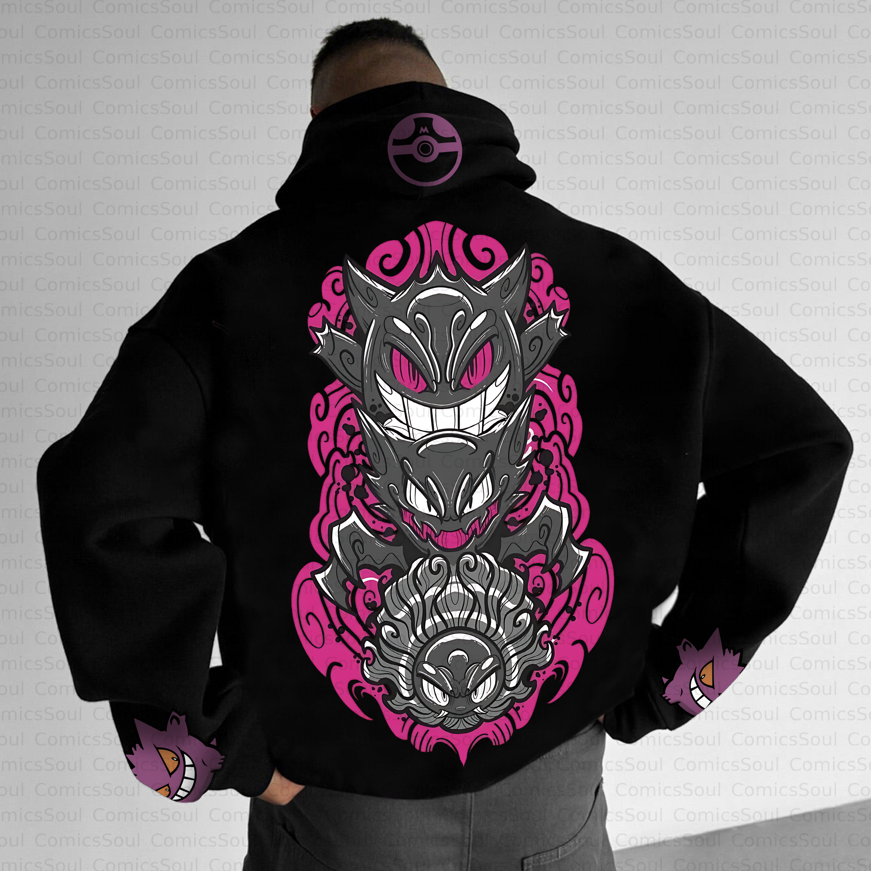 Unisex Anime Inspired Vintage Plush Hoodie