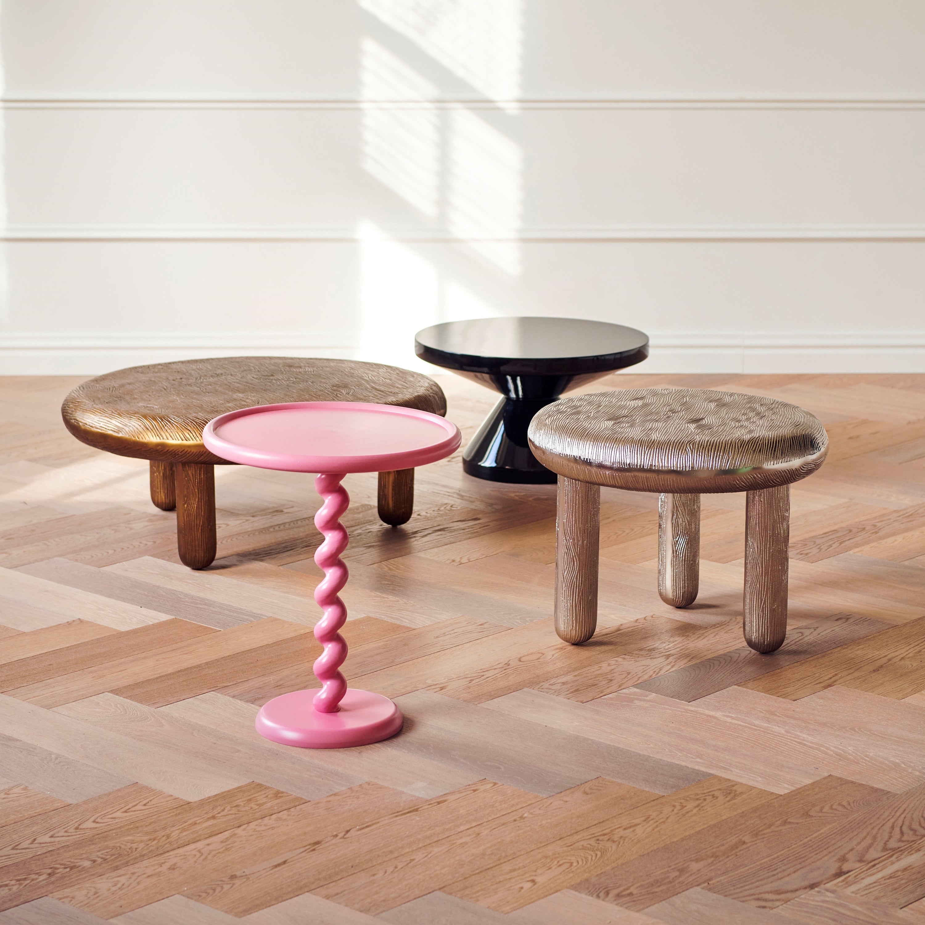 POLSPOTTEN Twister Bijzettafel - Roze