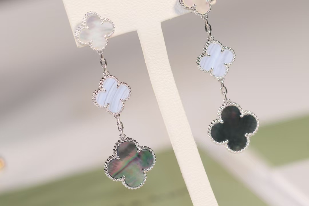 VCA Magic Alhambra Earrings 3 Motifs - Original Replica Club