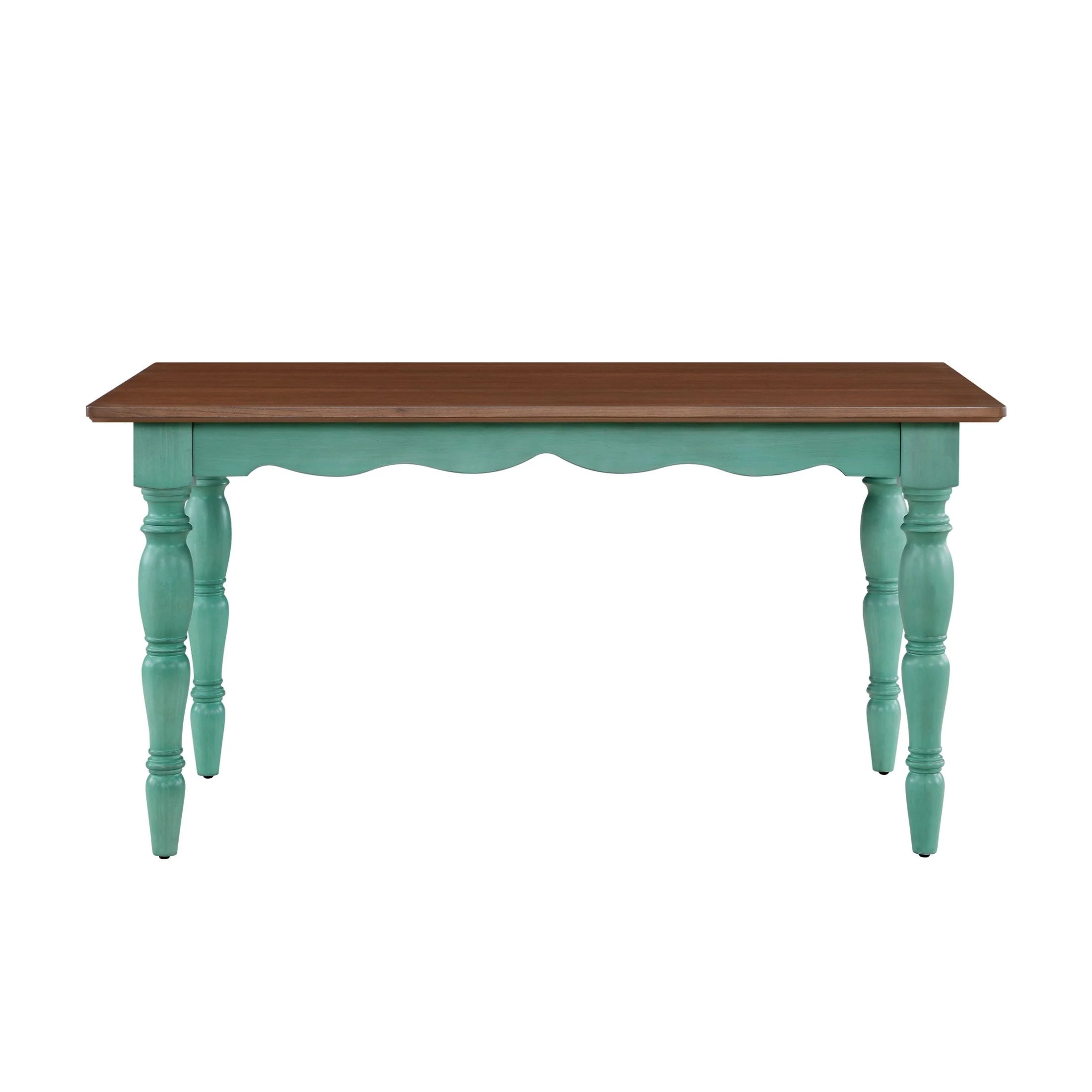 The Pioneer Woman Dining Table Made With Solid Wood Frame, Teal - Image 7