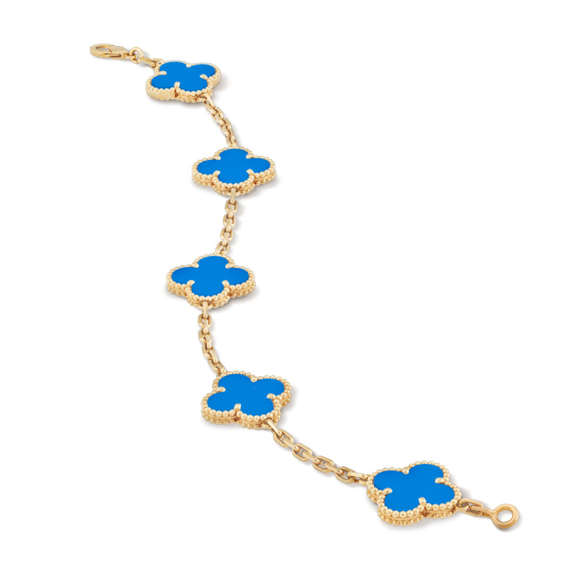 Replicate Vintage Alhambra bracelet, 5 motifs(1:1 replica) - Original Replica Club
