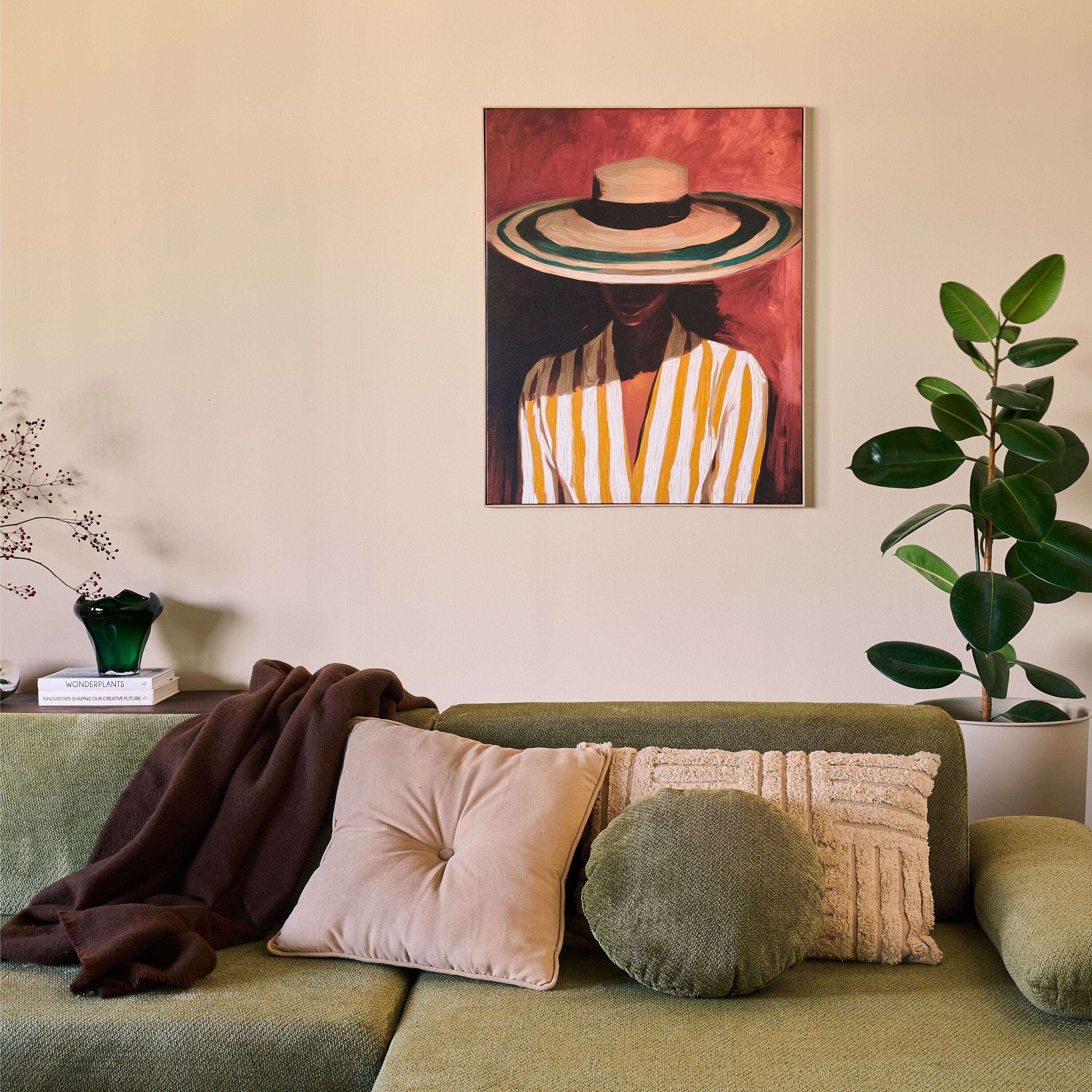 Blokker Silent Muse Schilderij 78 x 100 cm - Eiken