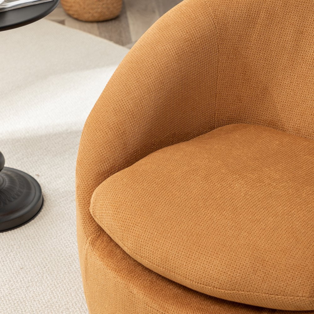 Roundhill Furniture Winnie Modern Barrel Chair, 360- Swivel - Image 45