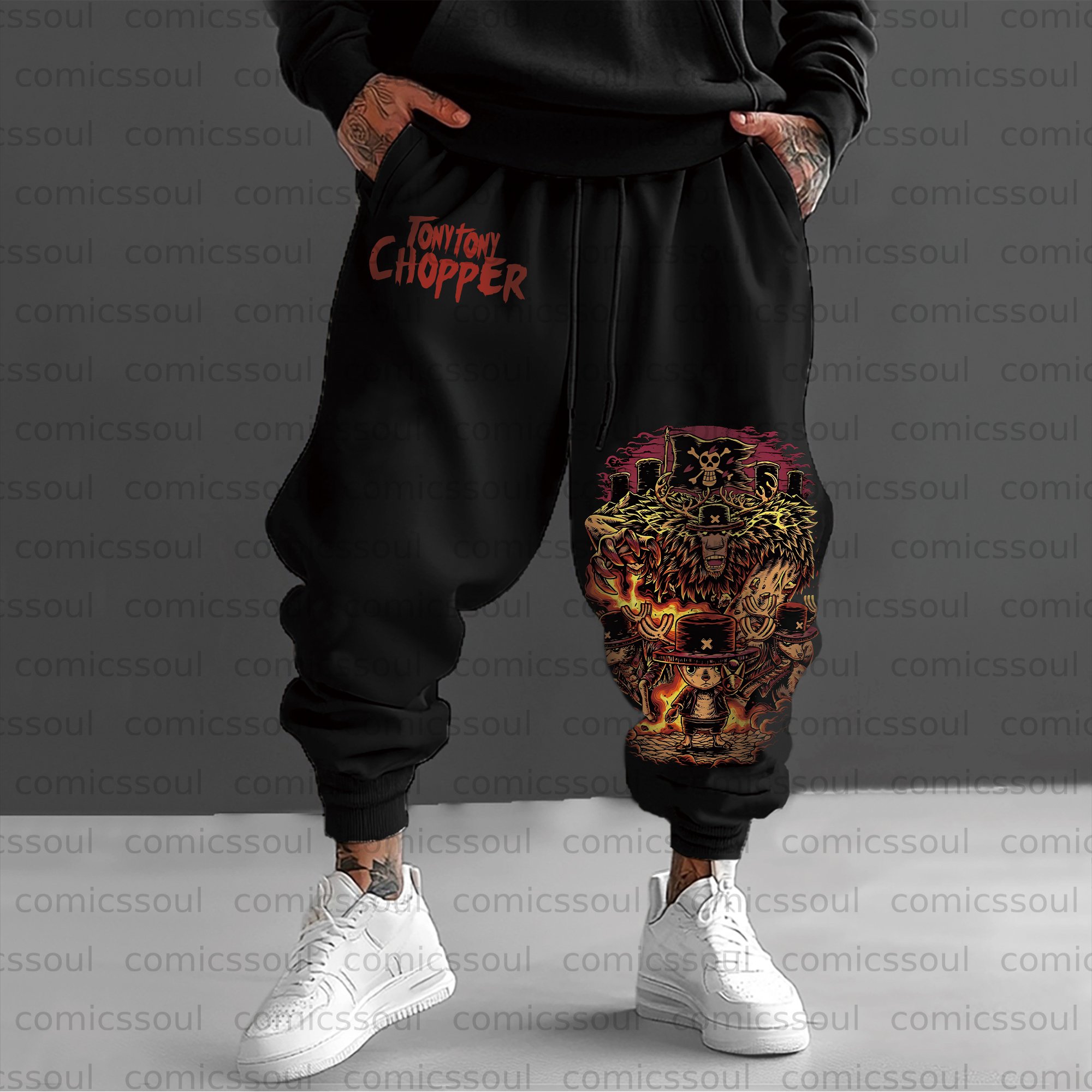 Unisex Anime Inspired Vintage Pants