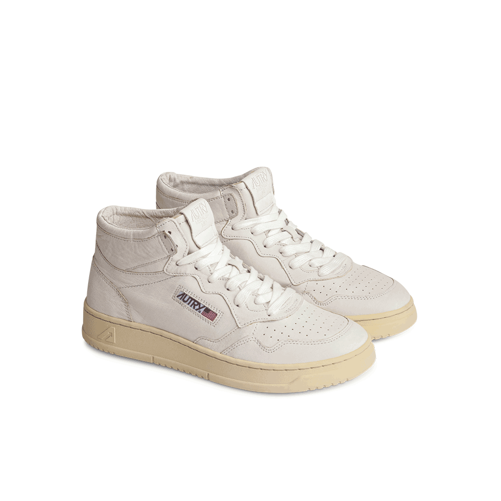 Autry - Baskets 01 Mid Wom - Blanc