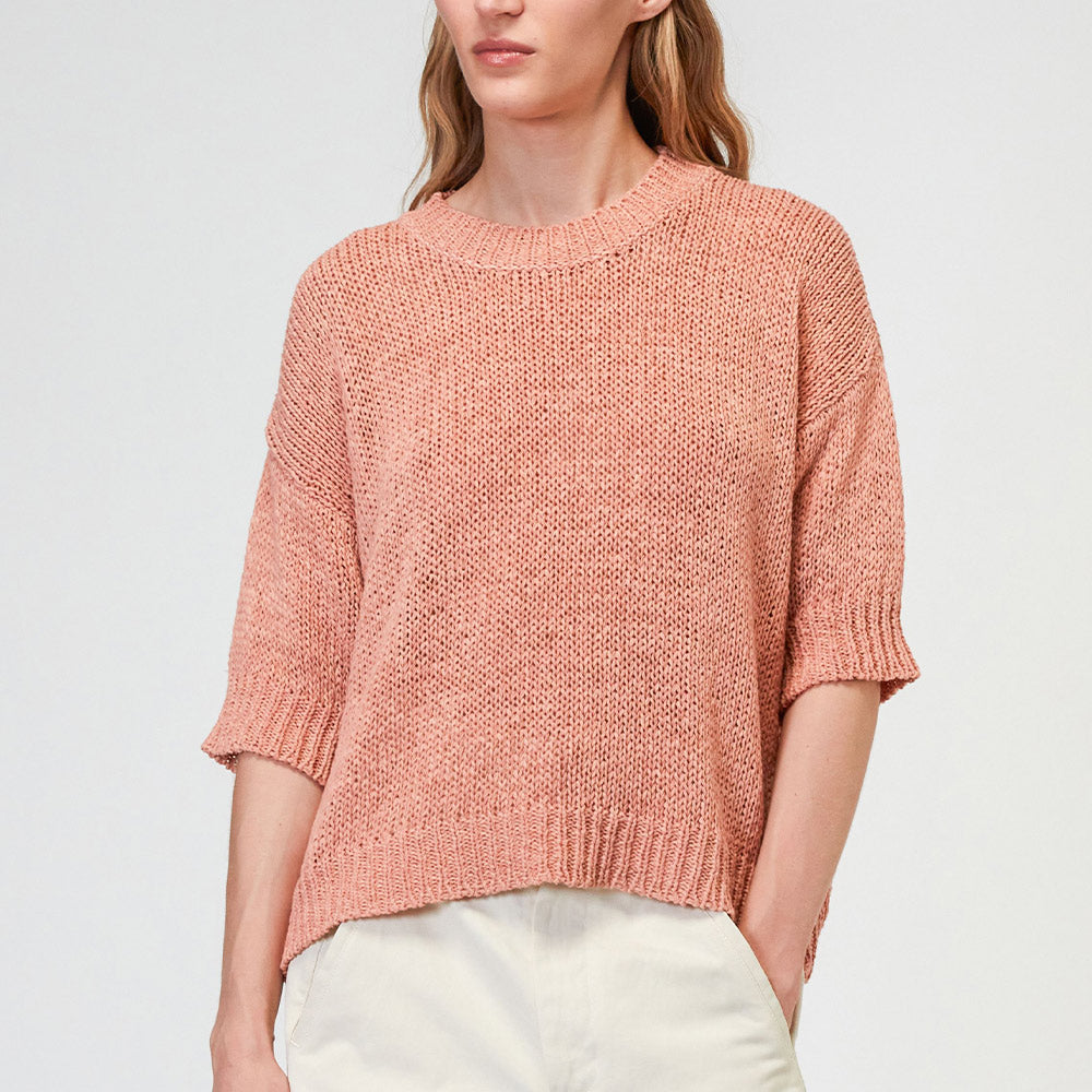 Roberto Collina - T-Shirt en Maille - Peche