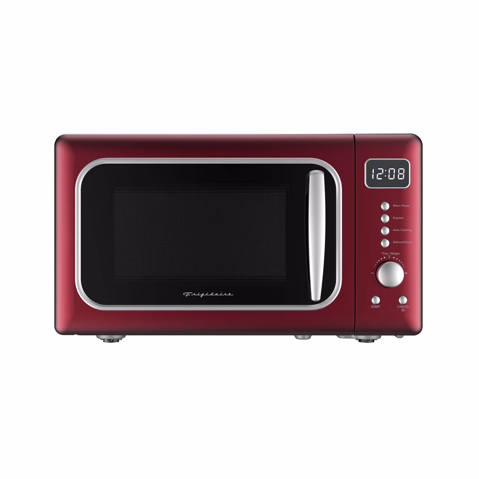 Frigidaire 0.7 Cu. Ft. Retro Countertop Microwave Oven, Black and Gold