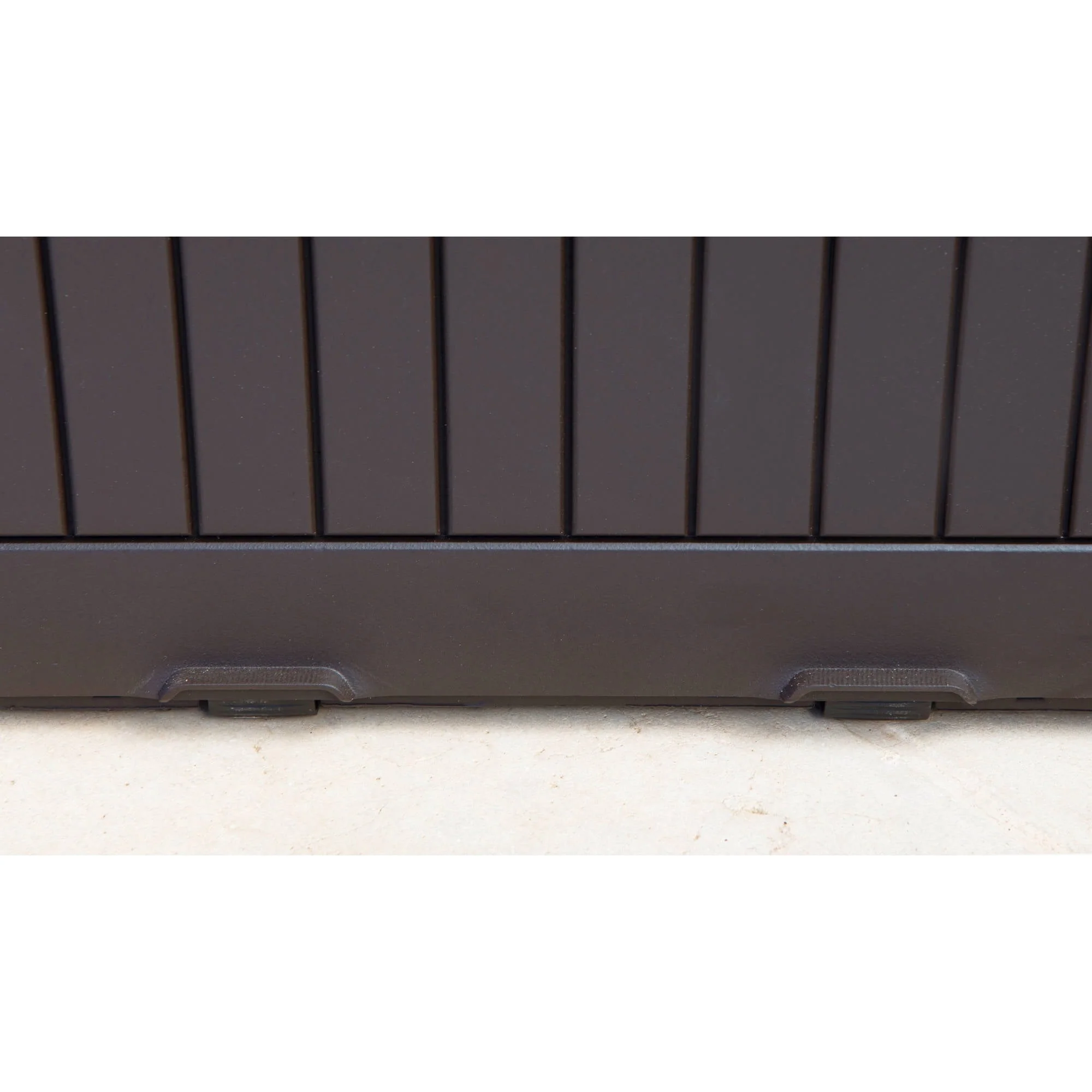 Keter Comfy Outdoor Storage 71-Gallon Resin Deck Box, Espresso Brown - Image 5