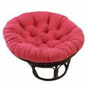 Blazing Needles Solid Twill Papasan Chair Cushion, 44" x 6" x 44", Berry Berry - image 2
