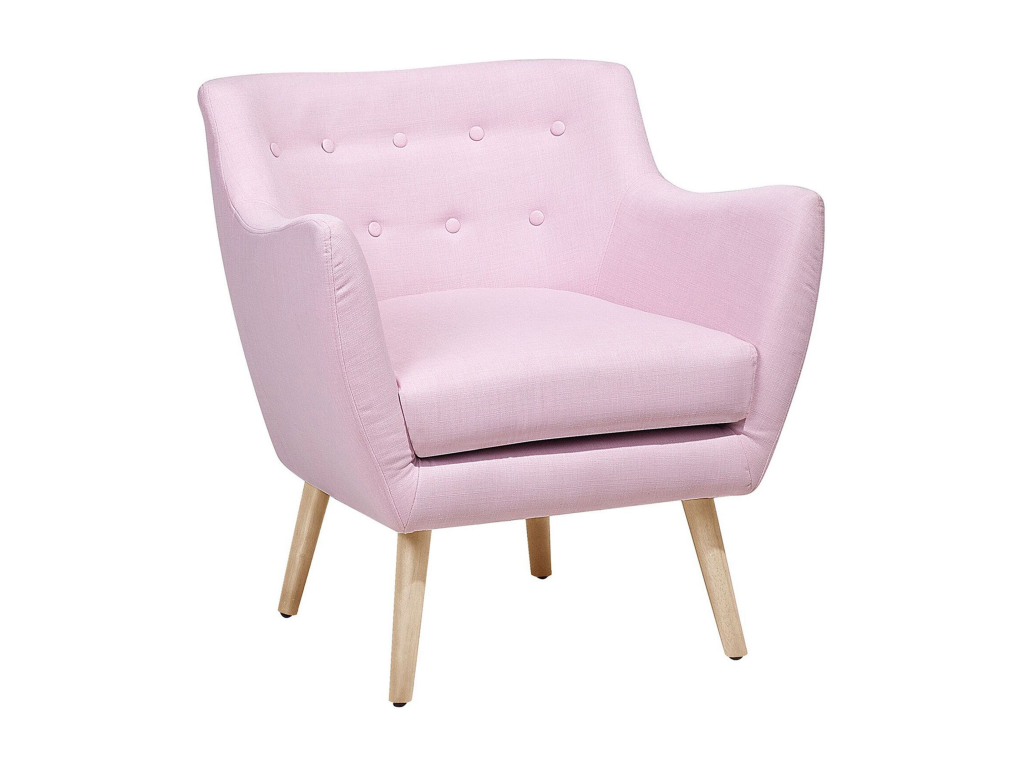 Sillón DRAMMEN Tela Rosa