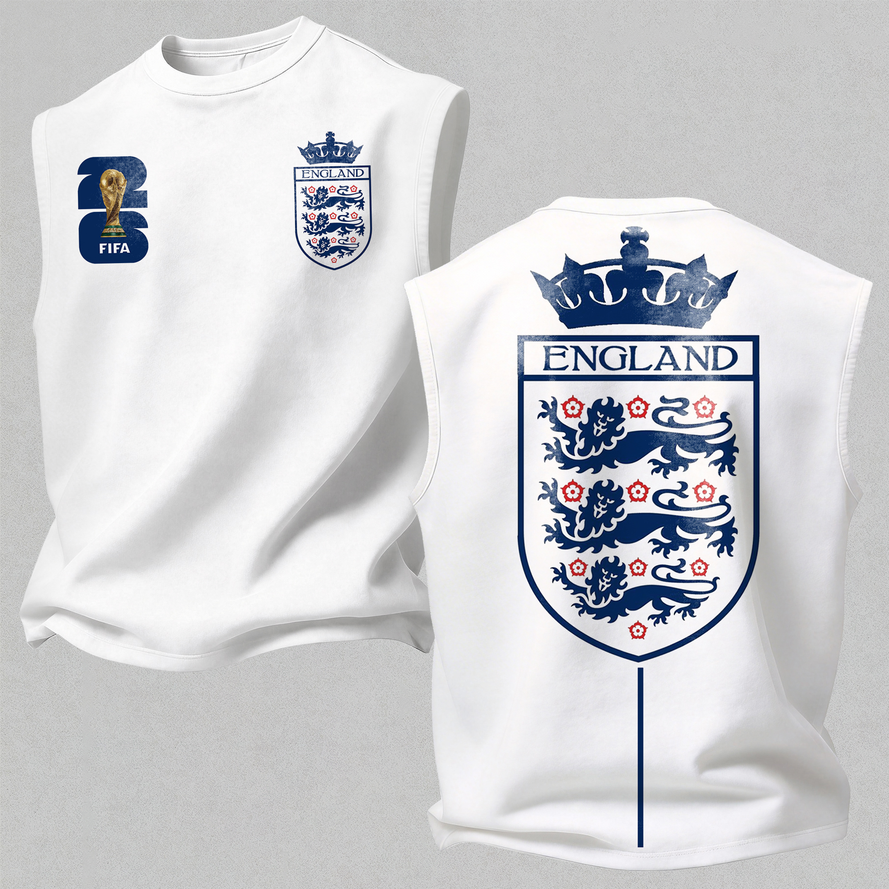 Three Lions Shield Graphic Print Men's Tank