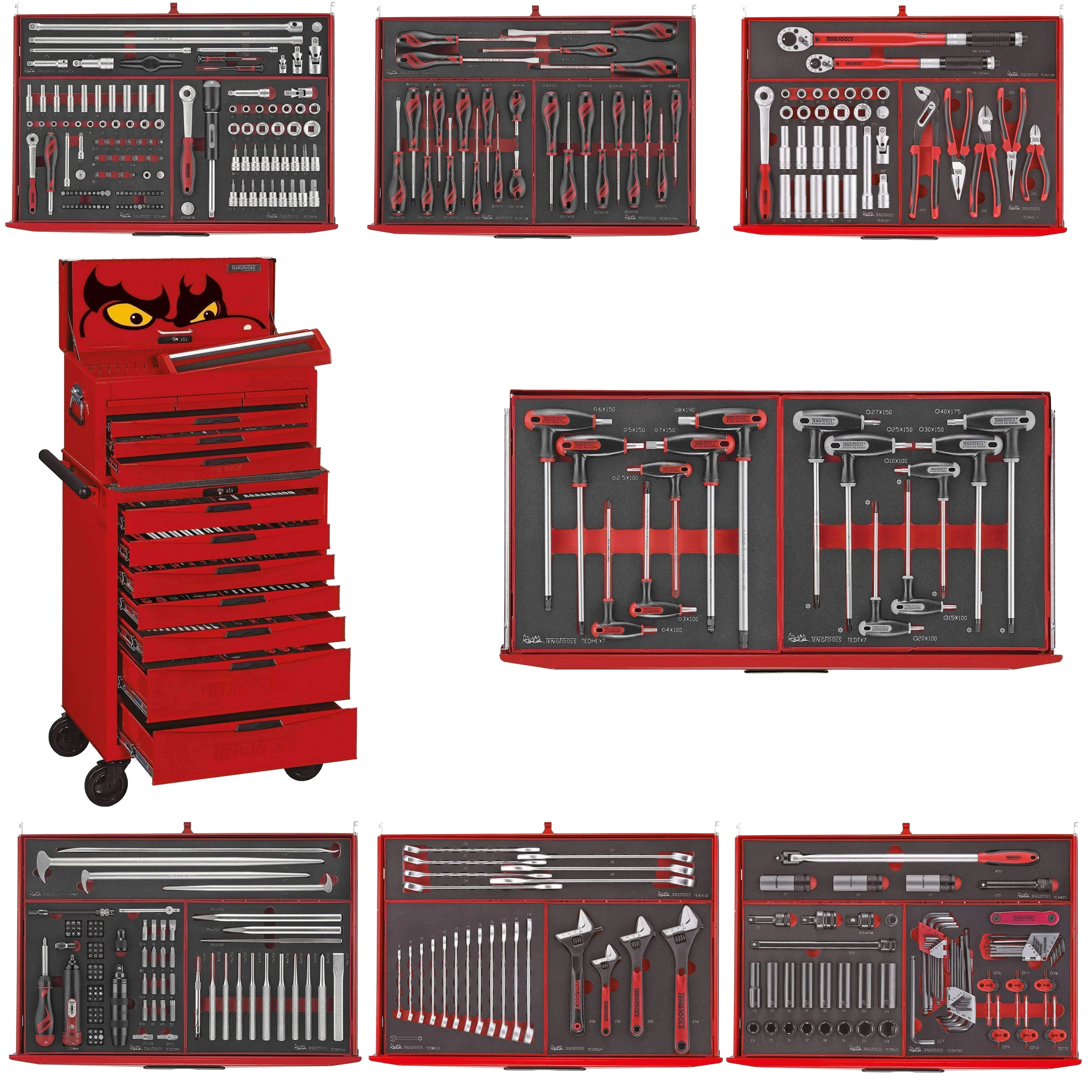 WAYFAIR Teng Tools 417 Piece Complete Mixed EVA Foam Hand Tool Kit - TCEMM417N