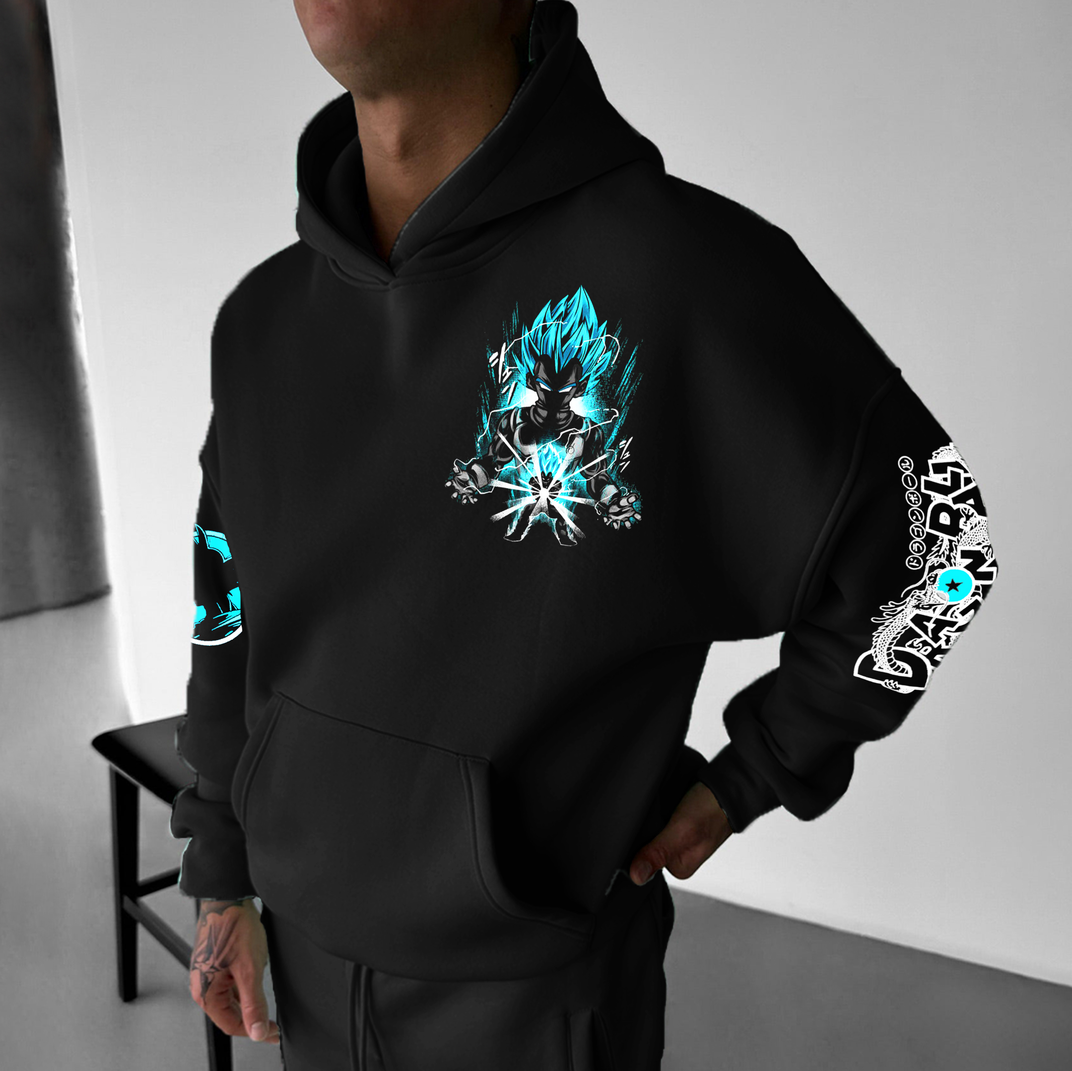 Unisex Anime Oversized Hoodie TeeThreads Sustain the Scene with Custom Apparel